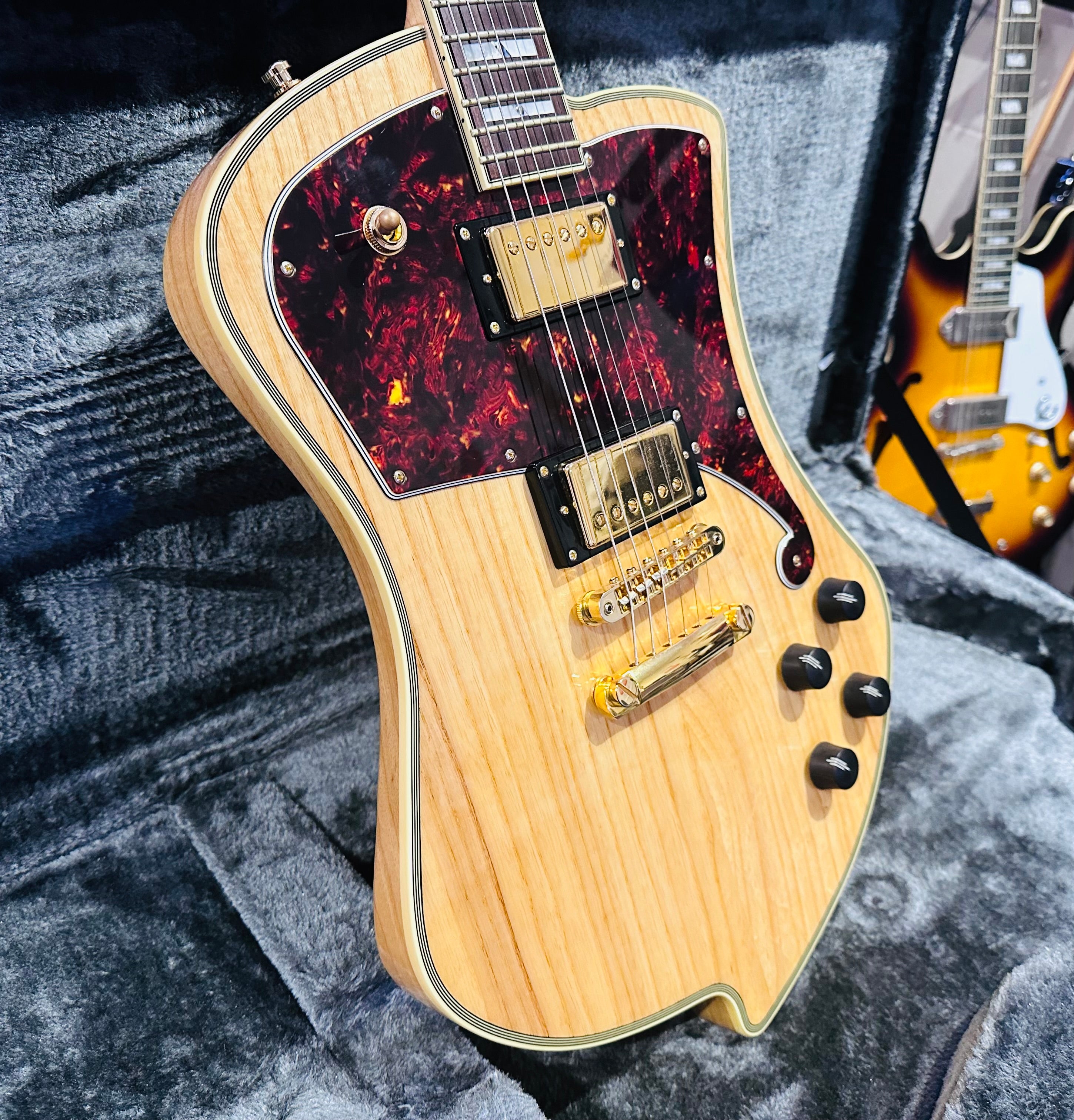 🌟MINT🌟 D'Angelico Ludlow Deluxe~ Swamp Ash Natural~2018~ Hard Case~MUST SEE 🌟