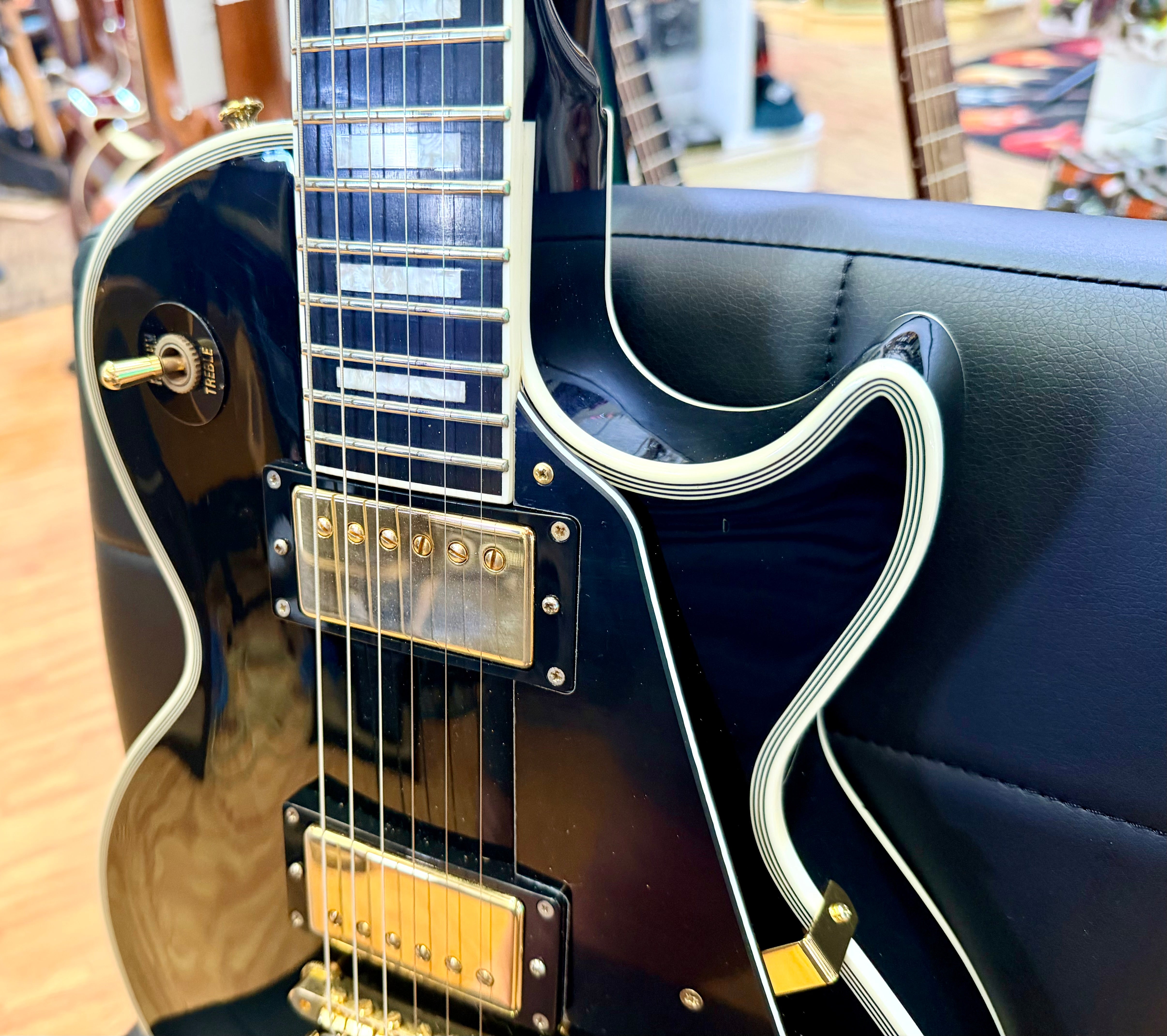 🔥2018🔥 Edwards E-LP-105CD Les Paul Custom Ebony~ Made In Japan ‘ESP’ MIJ + Bag