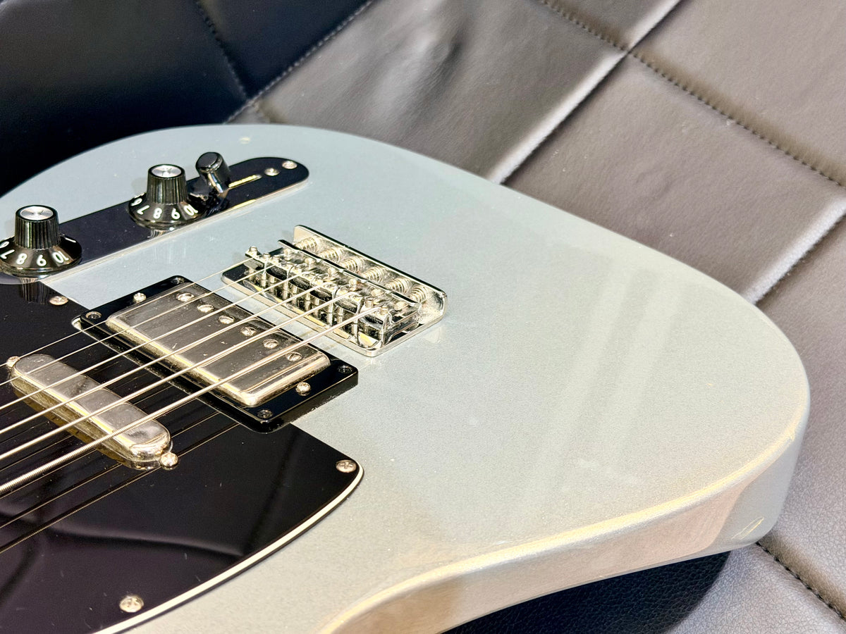🔥2012🔥 Fender Blacktop Telecaster Baritone~ Ghost Silver HSS~ Mexican MIM Tele