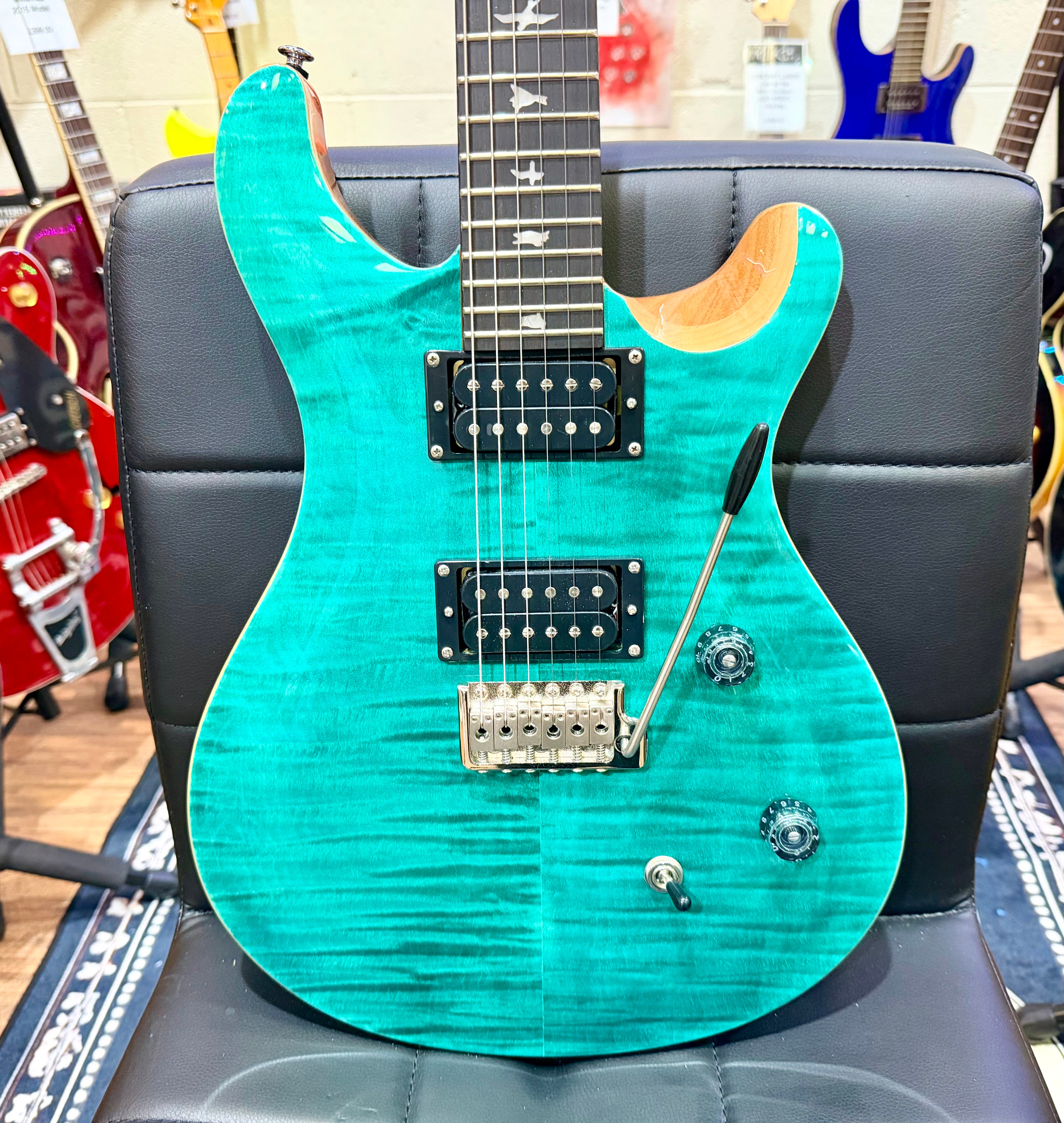 ✨MINT 2025✨ PRS SE CE24 Turquoise~ Ex-Demo~ Electric Guitar + Gig Bag!