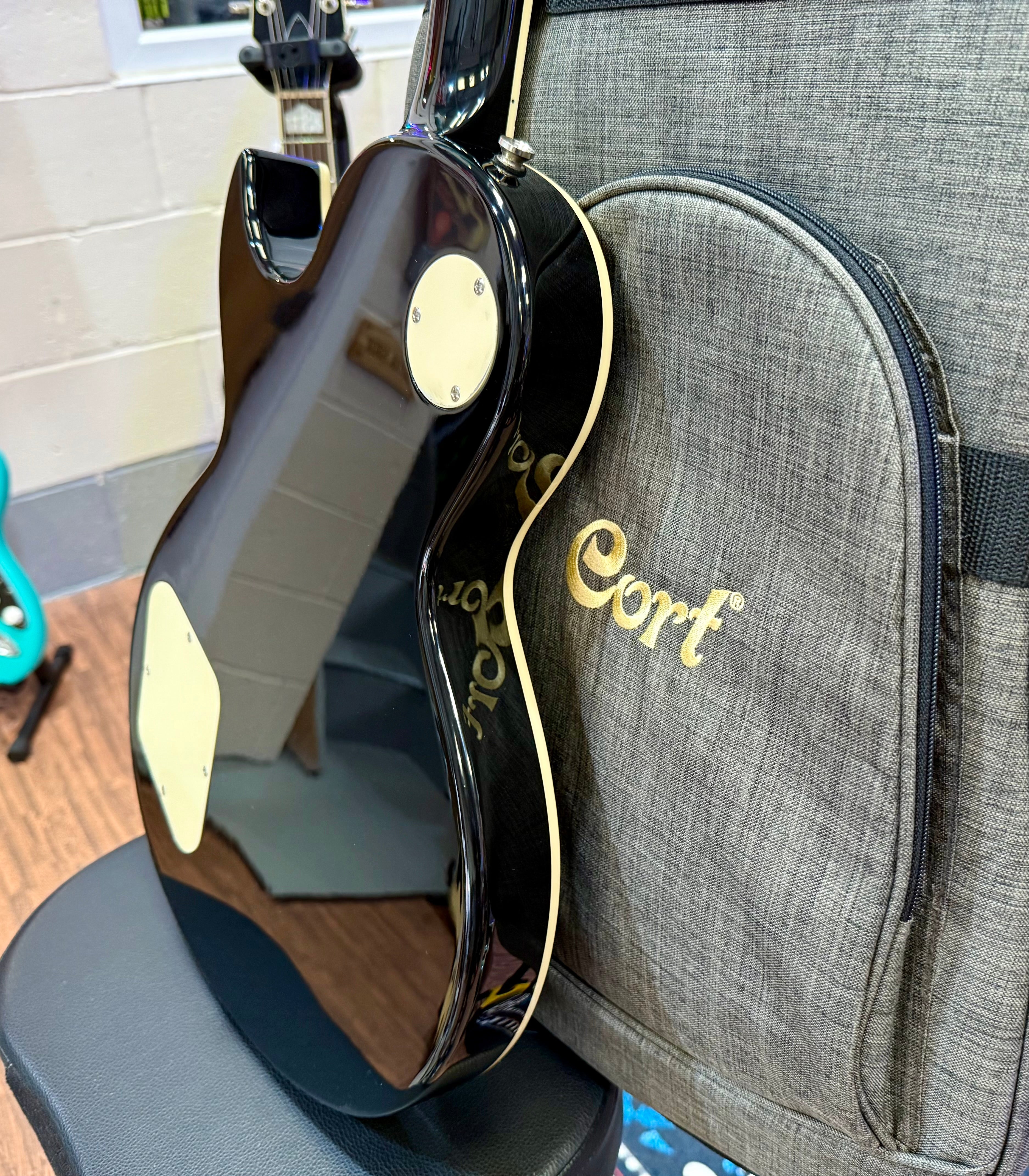 🌟 2025 LAUNCH OFFER 🌟 Cort CR250 Les Paul Guitar~ Dark Blue Burst + BAG!