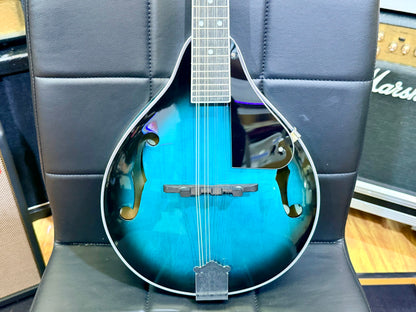 ✨ IRIN 8-String A-Style Acoustic Mandolin – Folk~ Blue Burst! ✨