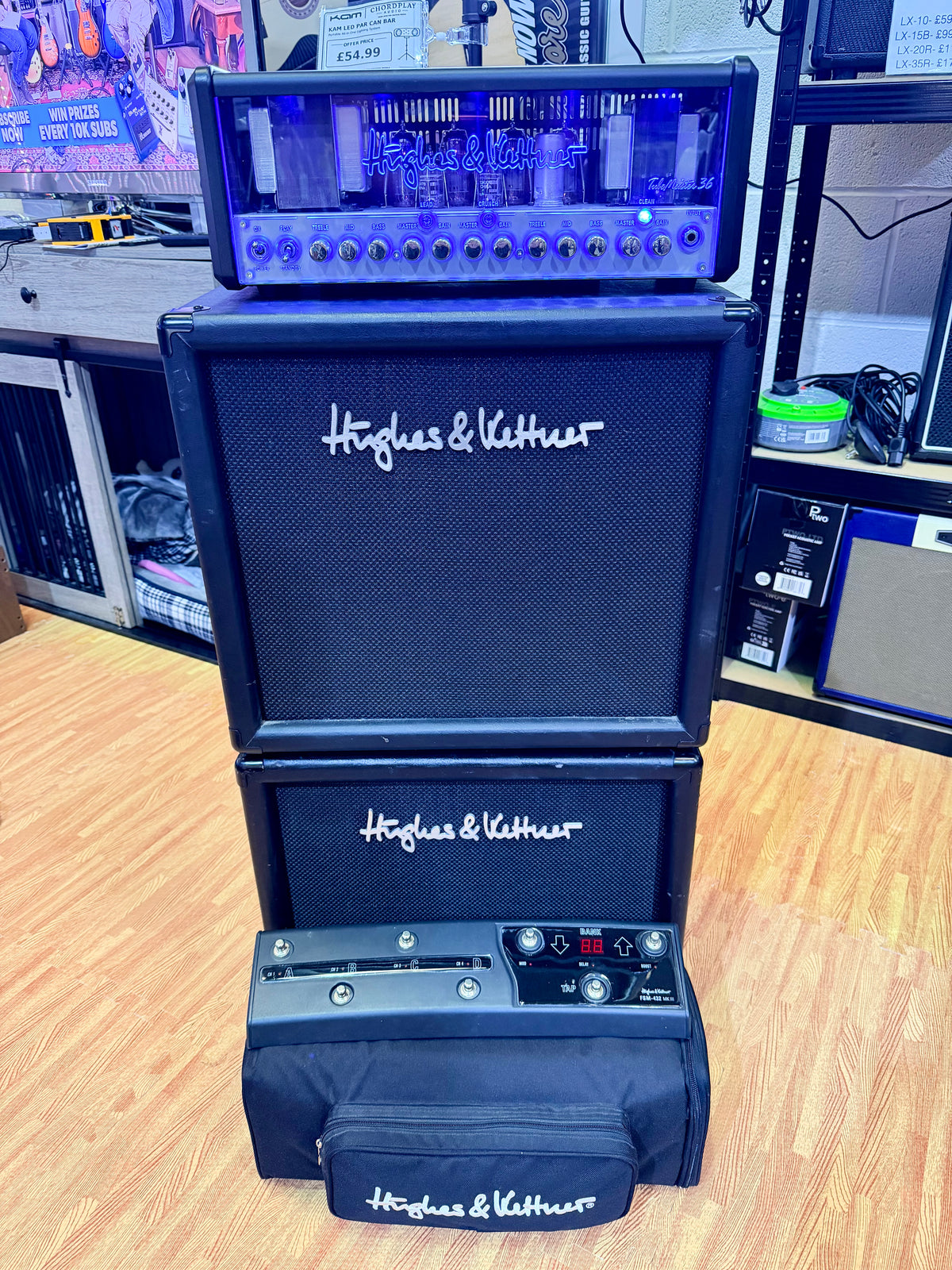 Hughes & Kettner TubeMeister 36 Valve Amp Stack – 2 Cabinets – FSM-432 Mk III