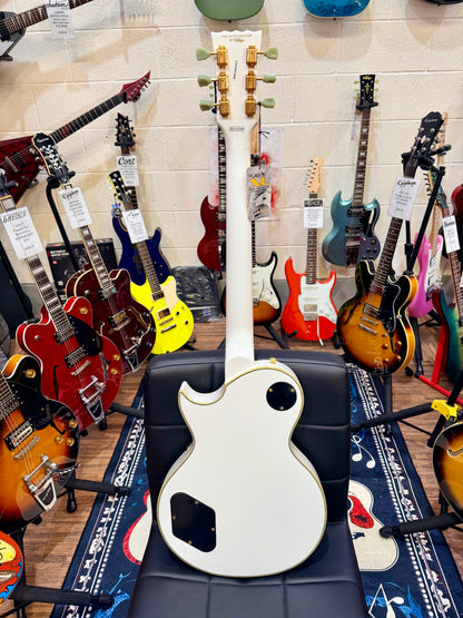🔥NEW🔥 Vintage V100 ReIssued Electric Guitar – Arctic White Les Paul V100AW!