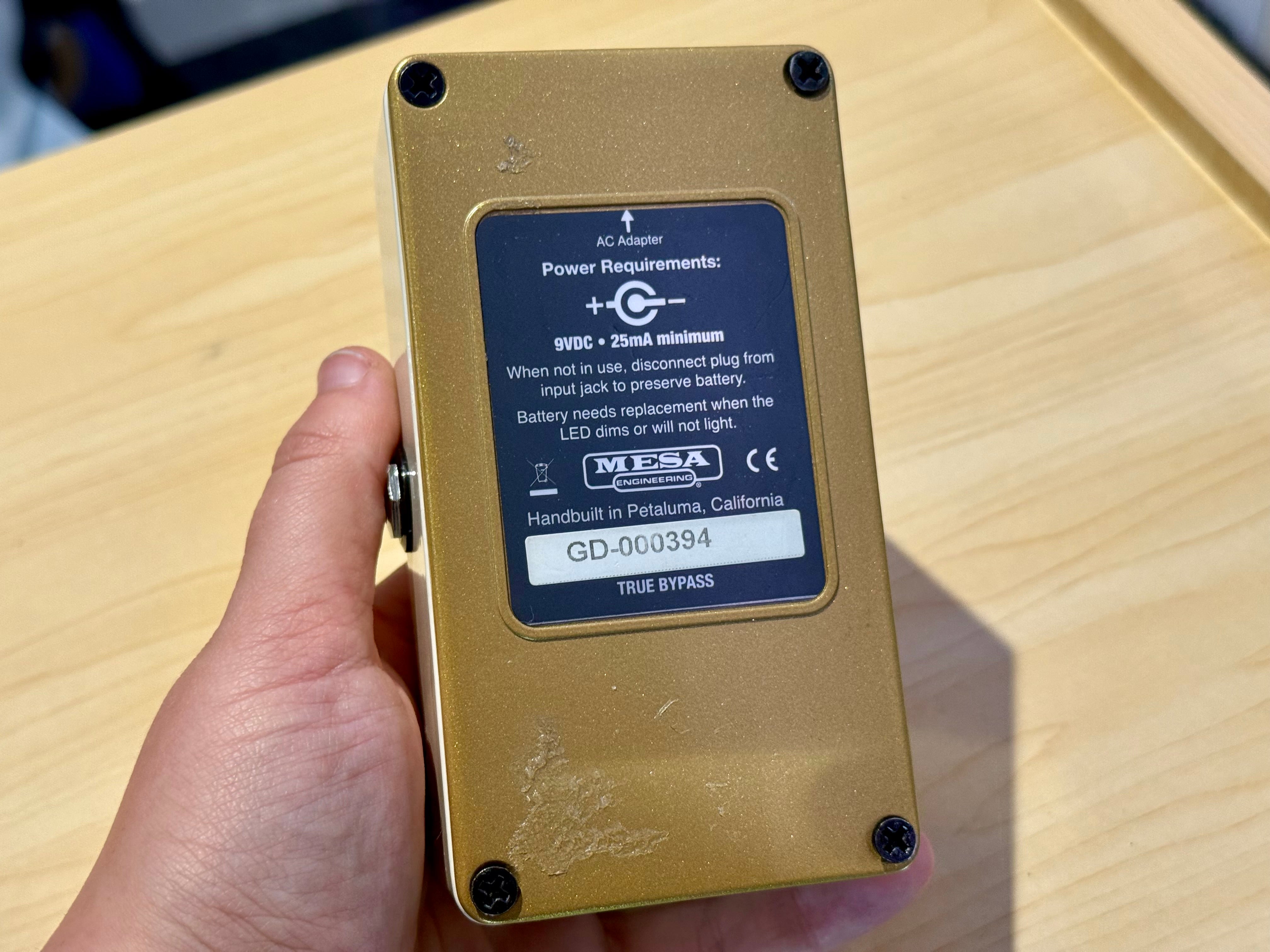 🎸 Mesa Boogie Gold Mine Overdrive Pedal~ Guitar Effects Unit 🎸