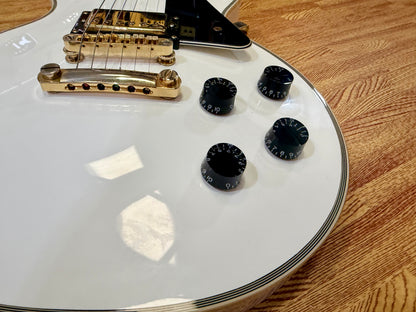 ⚡️7lb⚡️Epiphone Limited Edition Les Paul Custom Lite~ Alpine White & Gold~ 2019!