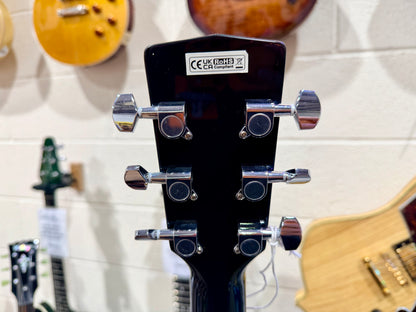 🌟NEW 2025🌟 Cort L60ce Electro Acoustic Guitar~ Gloss Black~ Orchestra Cutaway!