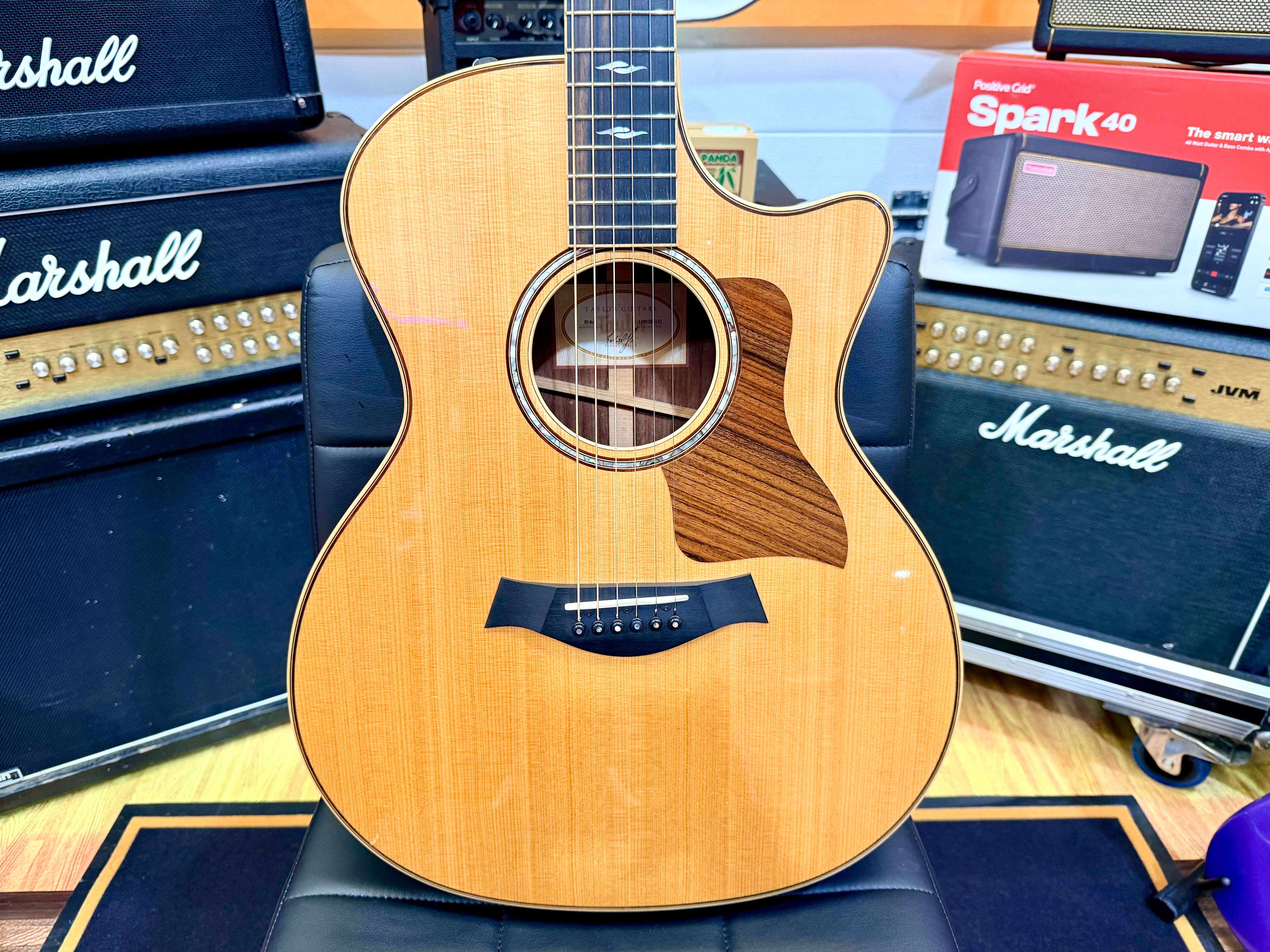 ✨2015✨ Taylor 814ce Grand Auditorium Electro Acoustic Guitar~ USA Natural + OHSC