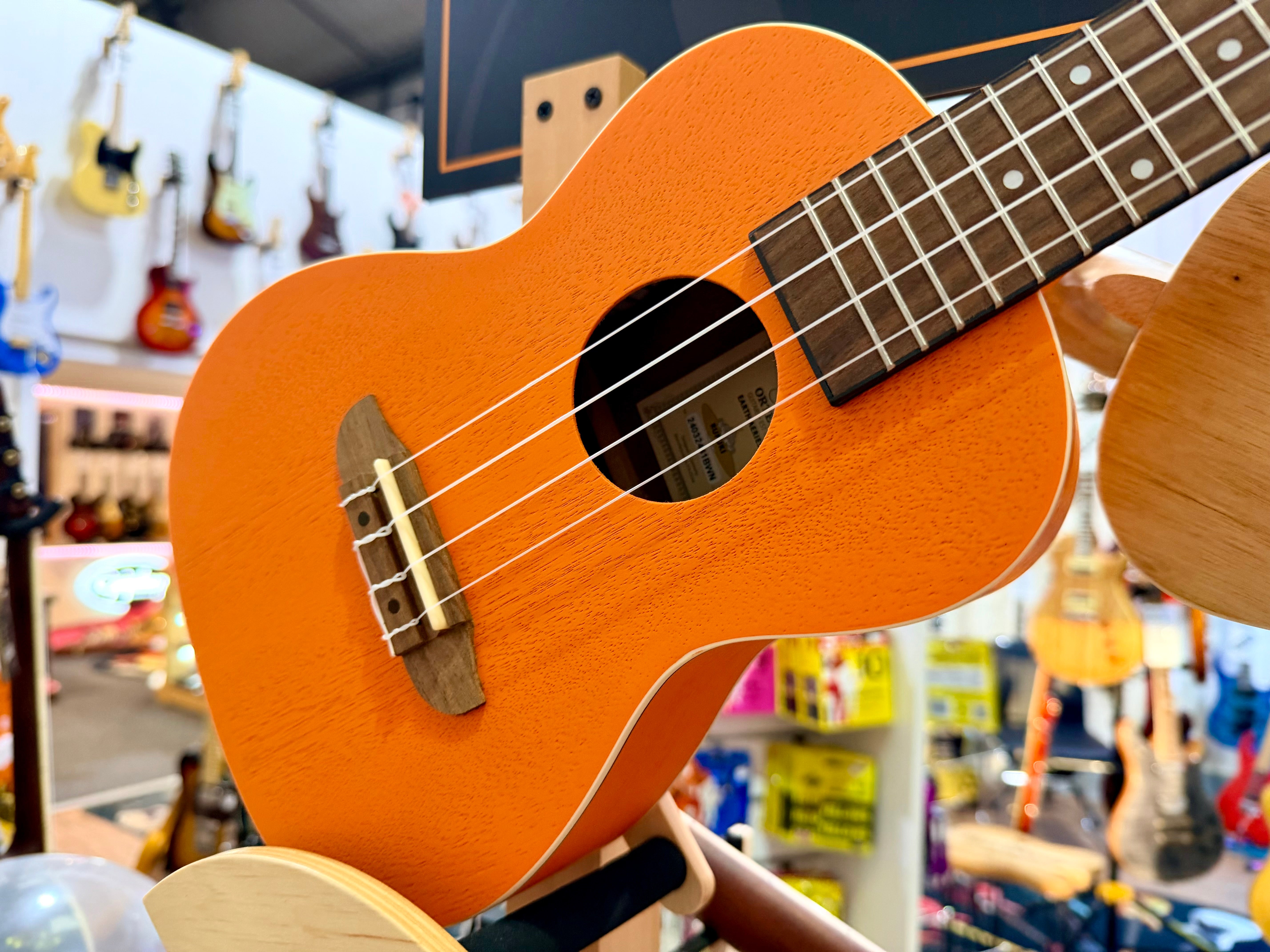 🔥NEW 2025🔥 Ortega Earth Series Concert Ukelele~ Pumpkin Orange Uke!