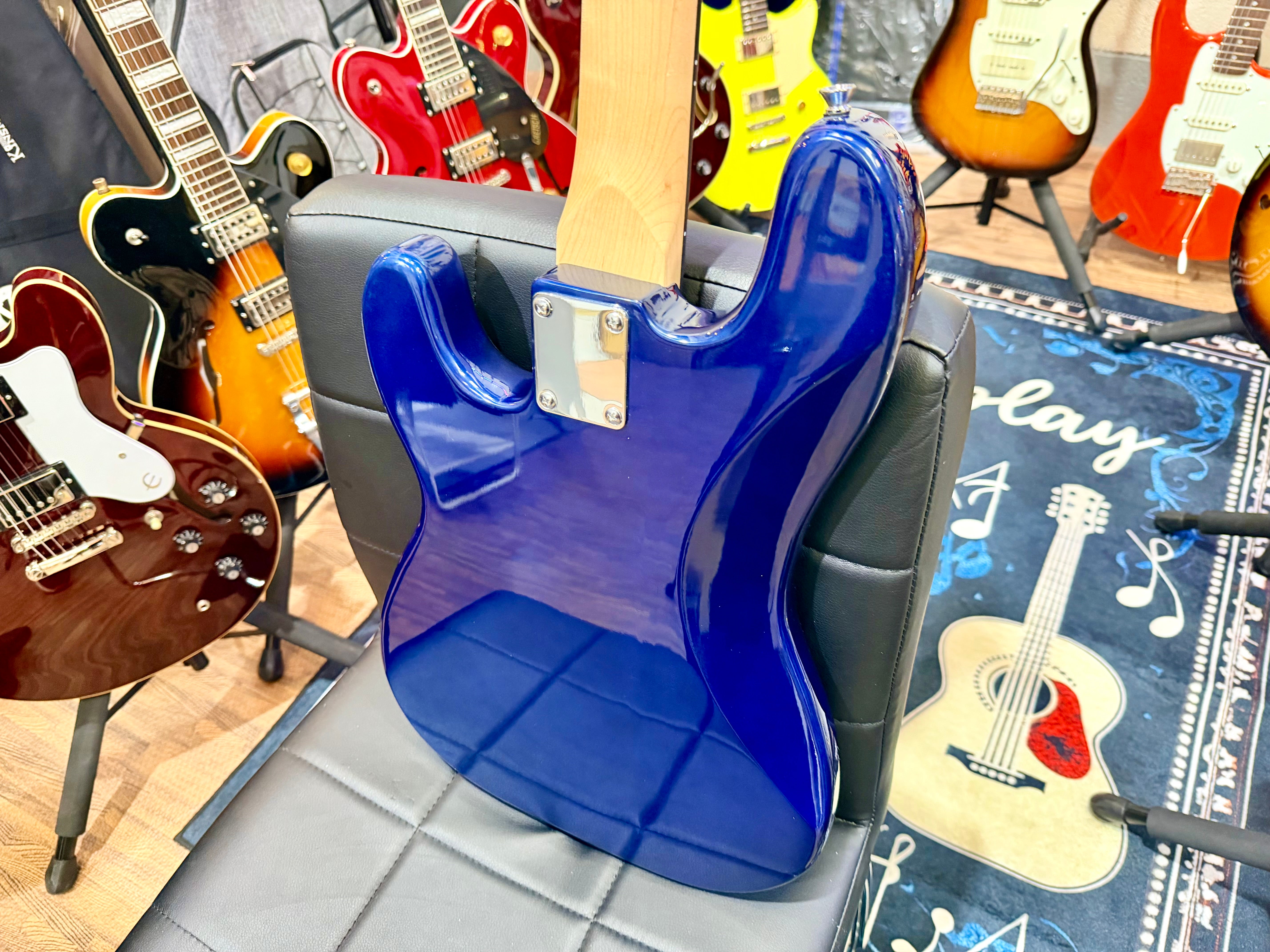 ⚡️NEW⚡️ Encore E4 Blaster Series Electric Bass Guitar~ Full Size 4/4 P Bass~Blue