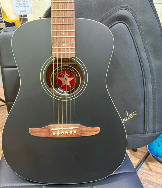 🔥MINT 2021🔥 Fender Joe Strummer Campfire Electro-Acoustic Guitar~ Matte Black!