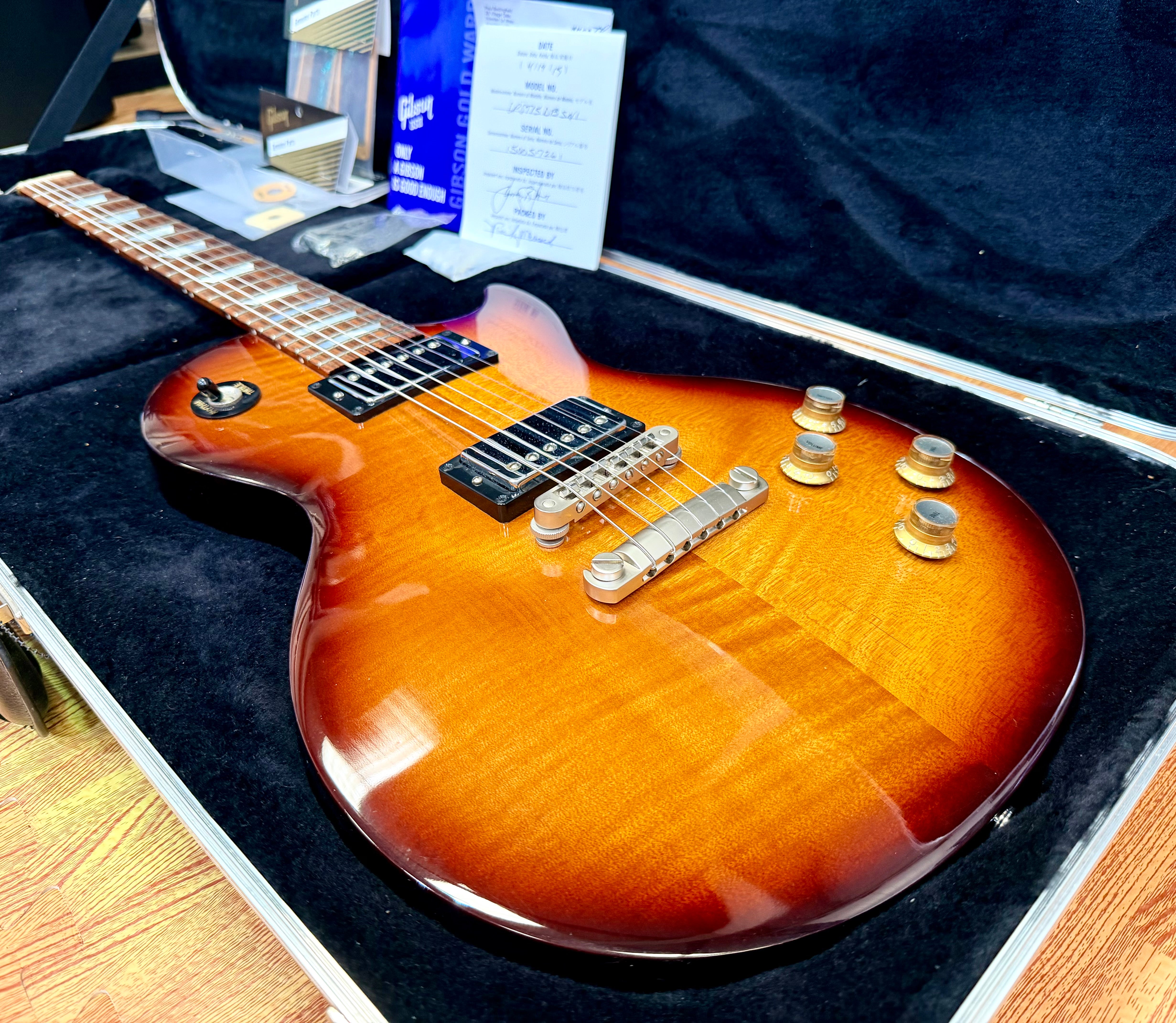 ✨2015✨ Gibson Les Paul Studio~ 100th Birthday Model~ Desert Burst~ Gold Case!