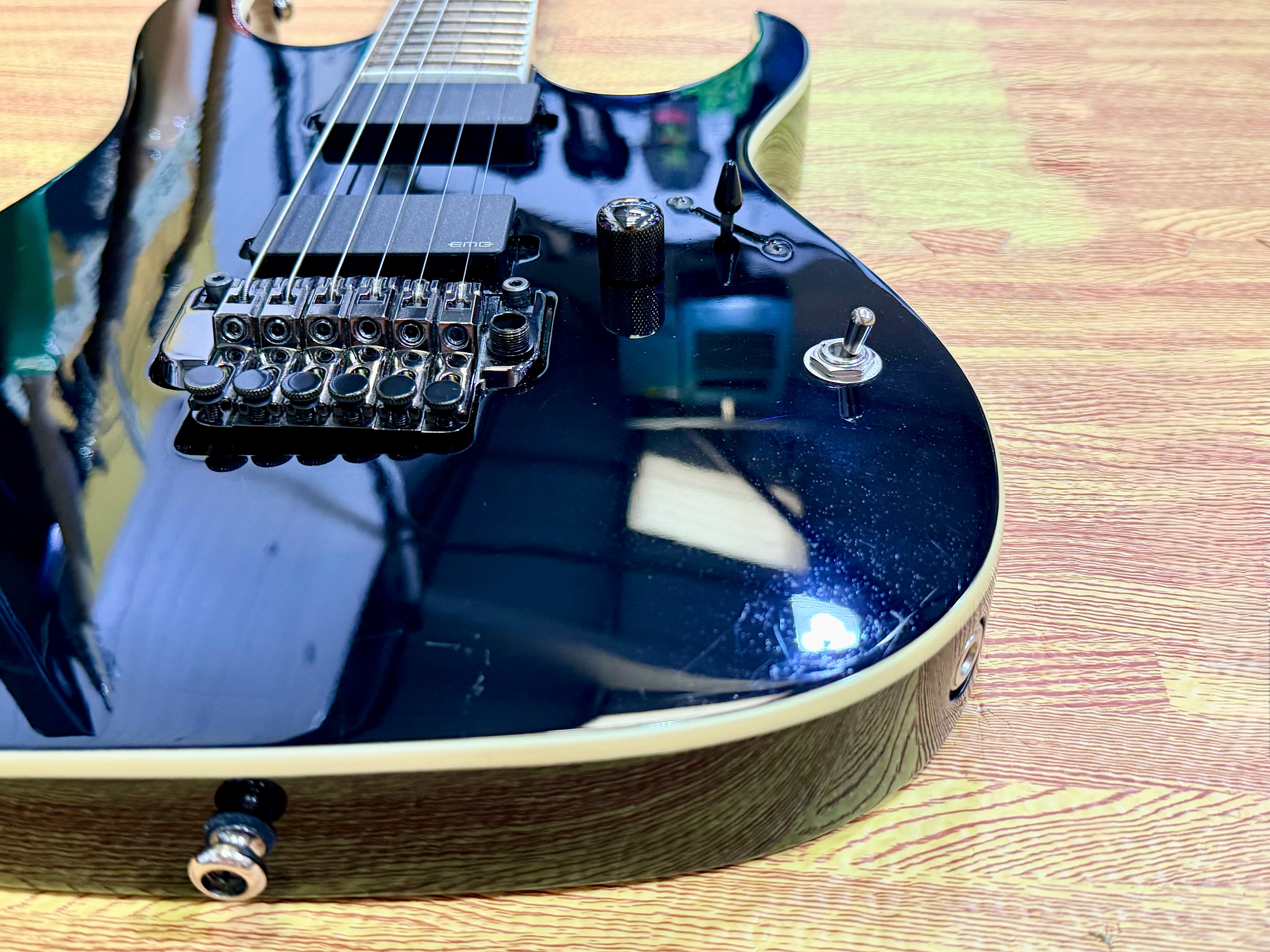 🔥2013🔥 Ibanez RGIR20E Iron Label Black~ EMG 81/60~ 24V Active Battery Mod!