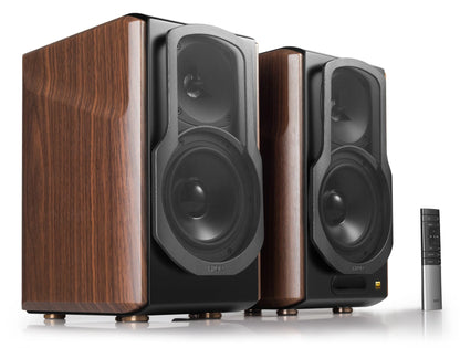 Edifier S2000MKIII Hi-Res Audio Active Bluetooth Bookshelf Speaker Set - Brown - CM-S2000MKIII
