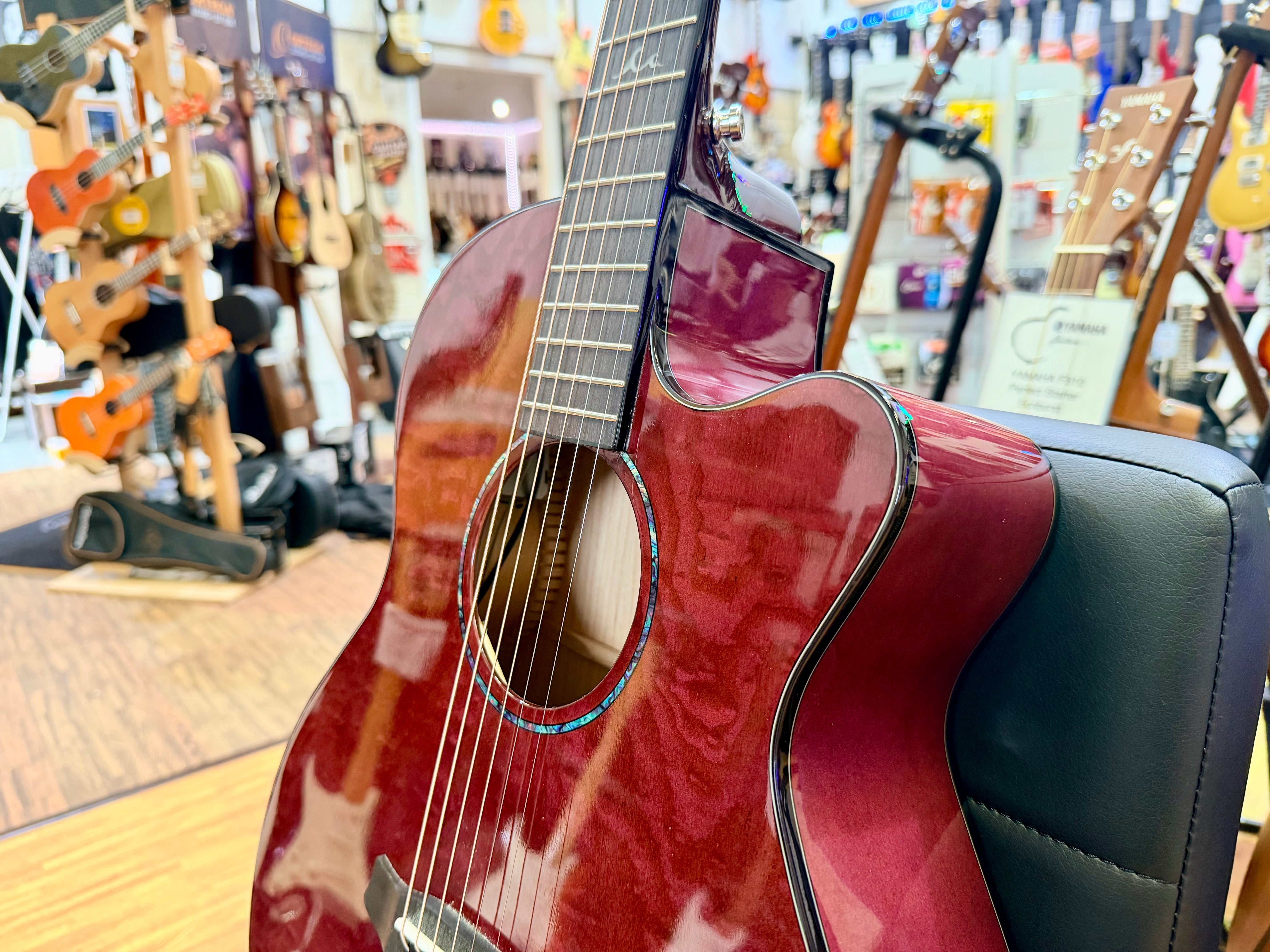 ✨2024✨ Tanglewood TA4CE Azure Super Folk Electro Acoustic~ Foxglove Purple!
