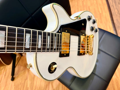 🔥2024🔥 Epiphone Inspired By Gibson Custom Les Paul~ Alpine White~ USA Pickups!