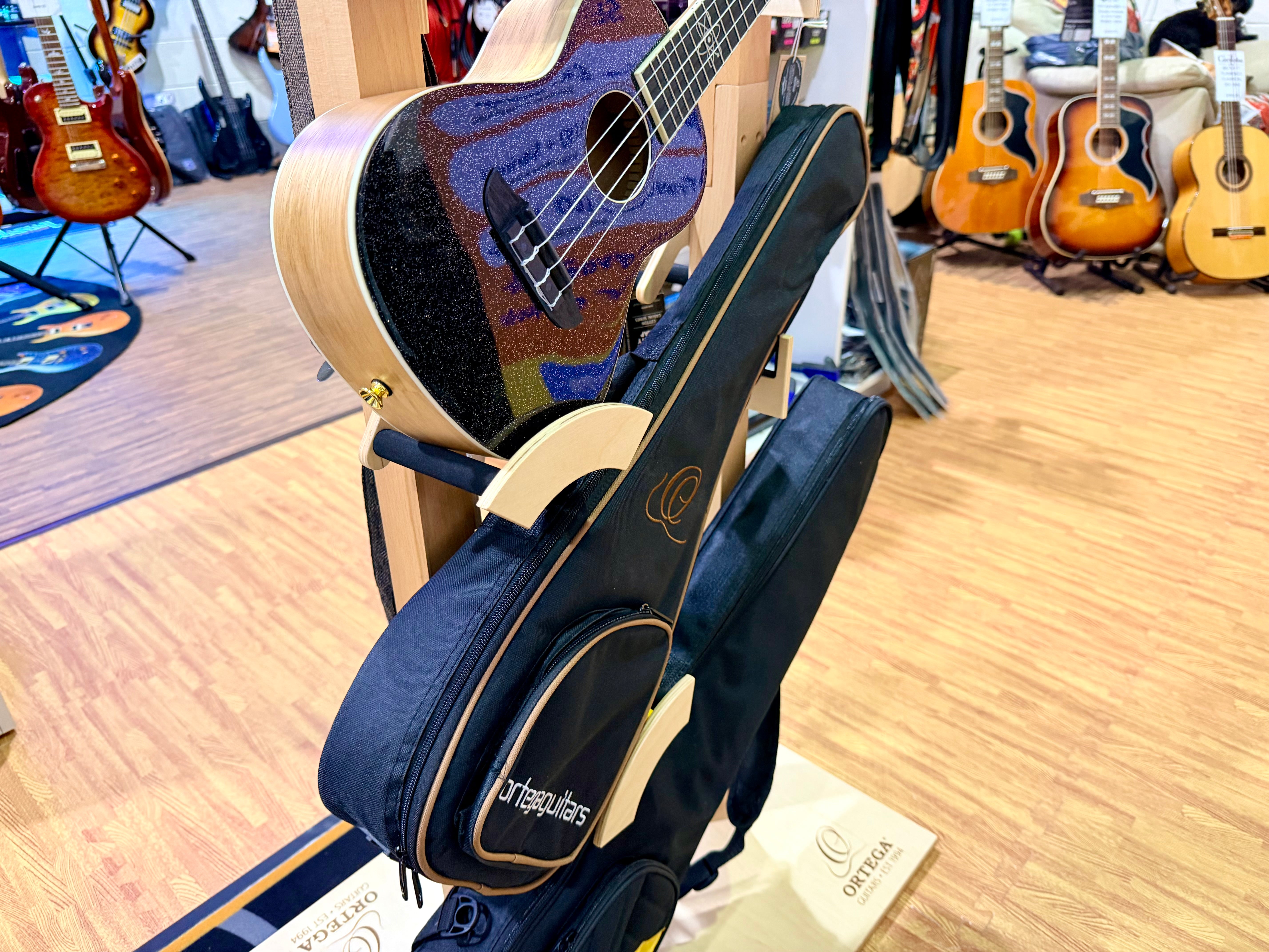 🔥NEW🔥 Ortega TourPlayer Electro-Acoustic Classical Guitar~ Nylon Thin~ Black!