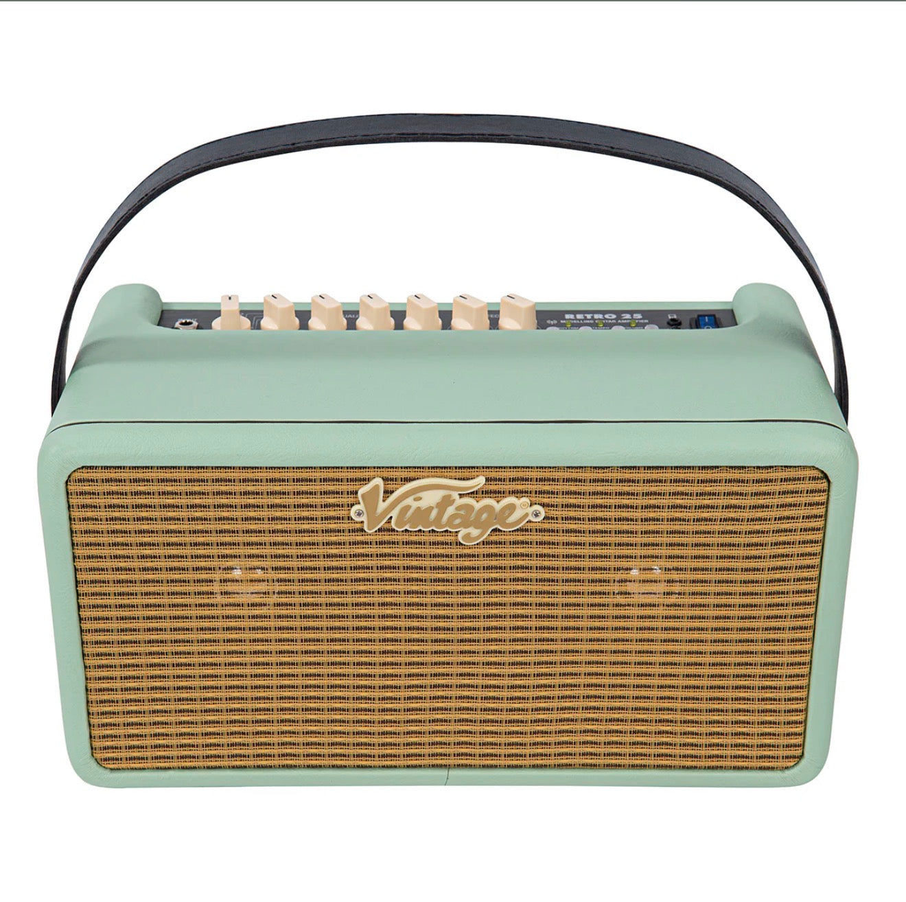 🔥NEW🔥Vintage Retro 25w Guitar Amplifier with DSP + Drum Machine~ Mint Green