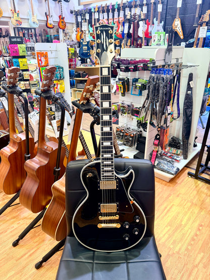 🔥2018🔥 Edwards E-LP-105CD Les Paul Custom Ebony~ Made In Japan ‘ESP’ MIJ + Bag