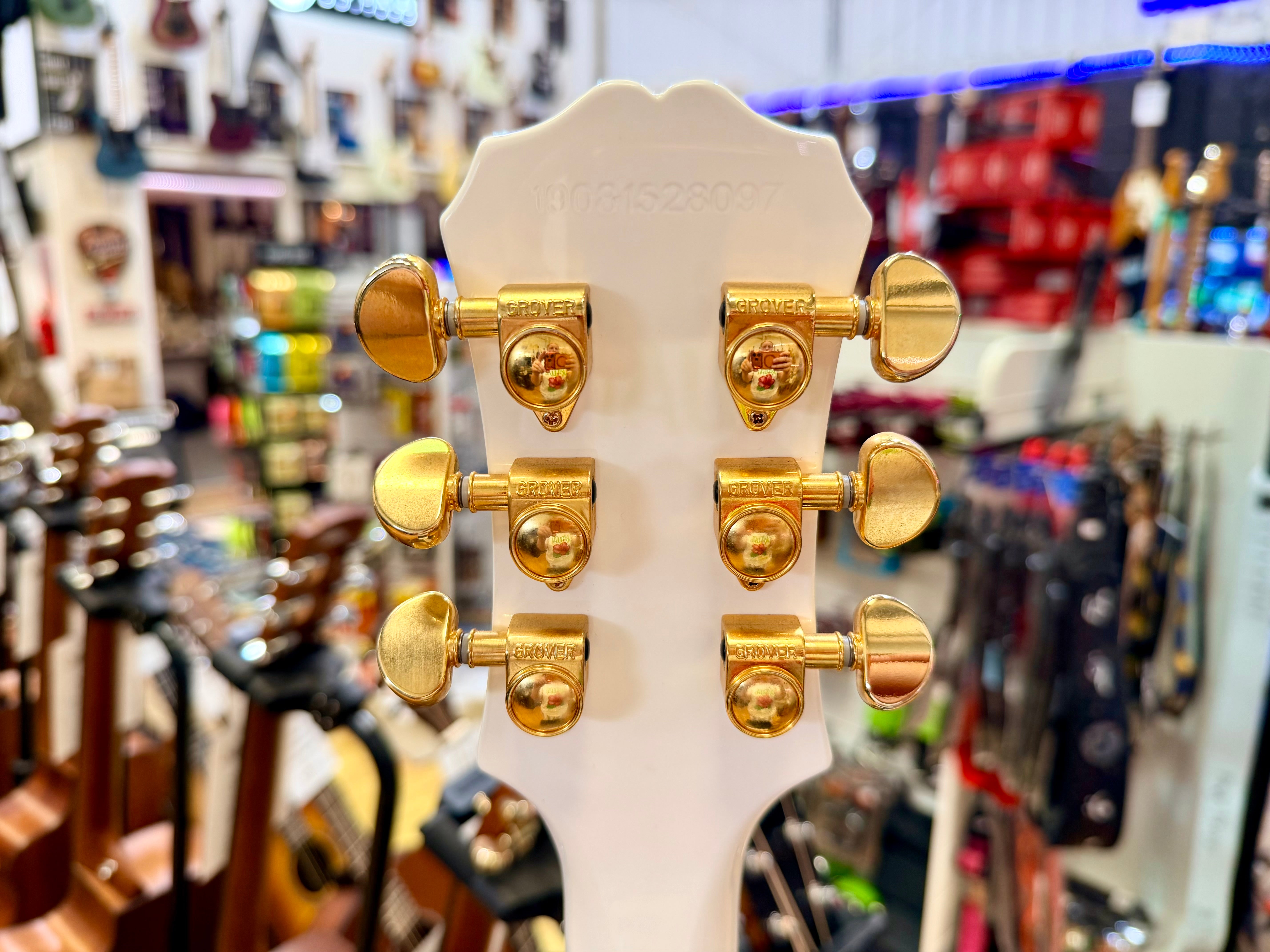 ⚡️7lb⚡️Epiphone Limited Edition Les Paul Custom Lite~ Alpine White & Gold~ 2019!