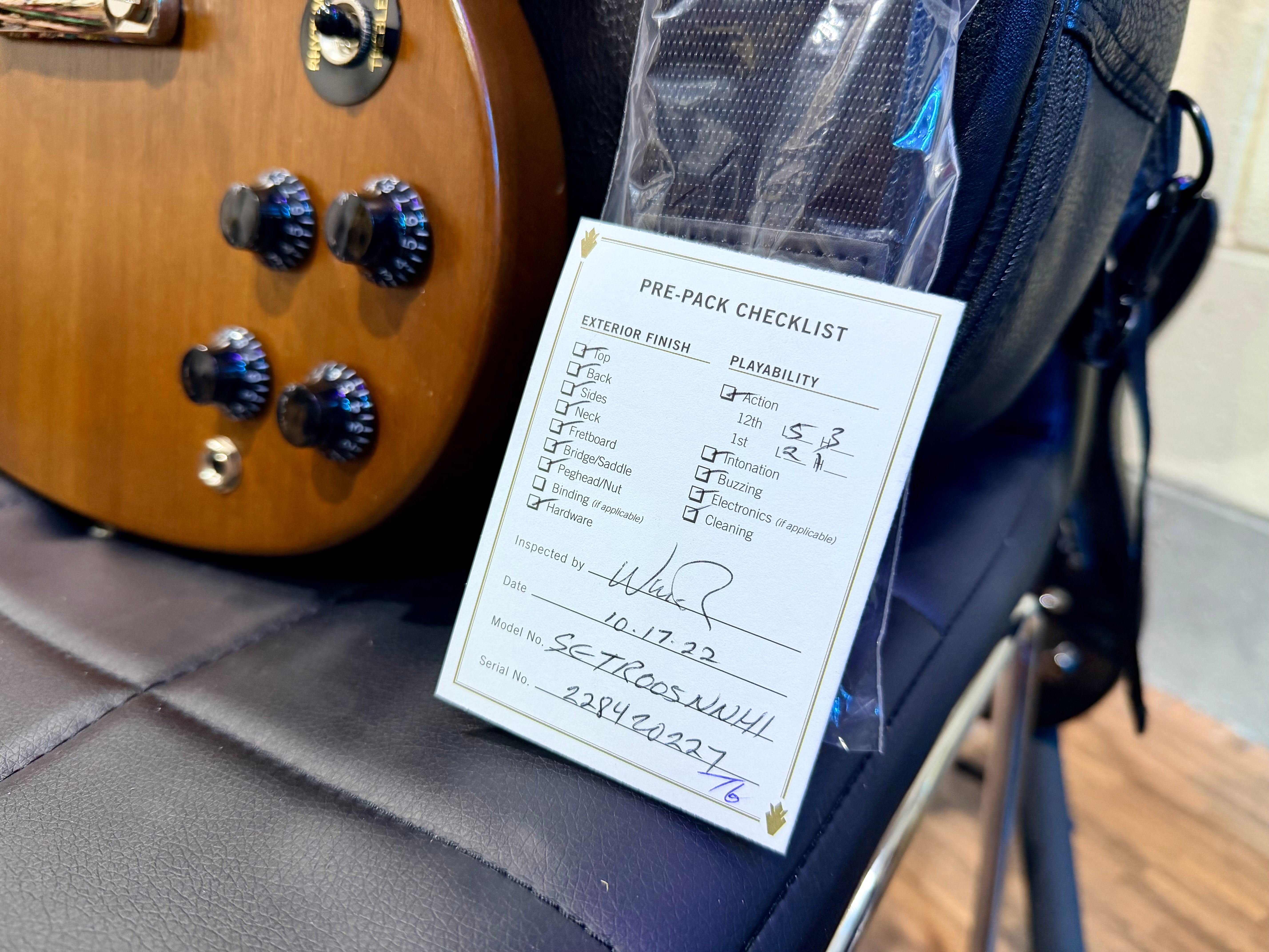 🌟2022🌟 Gibson SG Tribute~ Natural Walnut Finish~ Worn Satin~ Case + Candy!