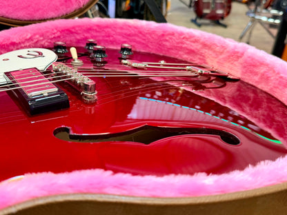 ✨2023✨ Epiphone Riviera Semi-Hollow Sparkling Burgundy~ Frequensator~ Hard Case