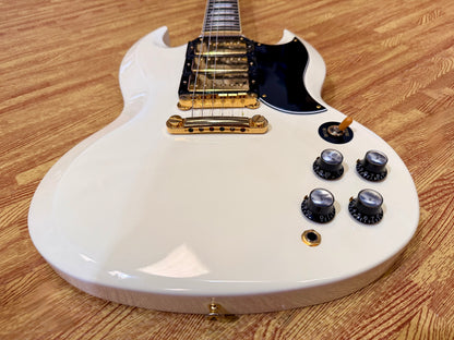 🇯🇵2004🇯🇵 Tokai Custom SG MIJ Japan 3 Pickup~ Alpine White & Gold Japanese!