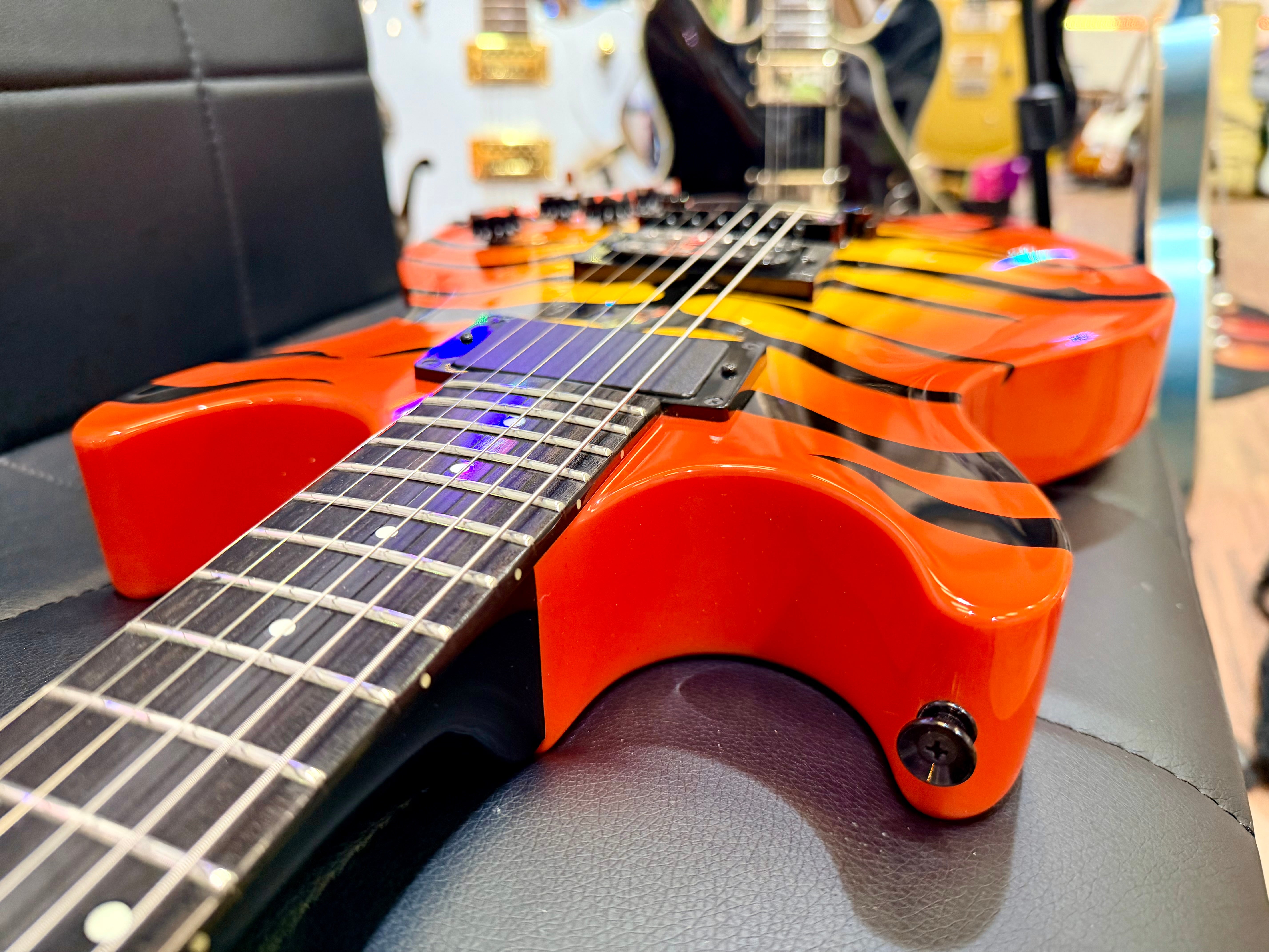 🐯 Edwards ESP E-SR-Kellogg Orange Tiger~ Sukeroku Ken Yokoyama~Made In Japan 🐯