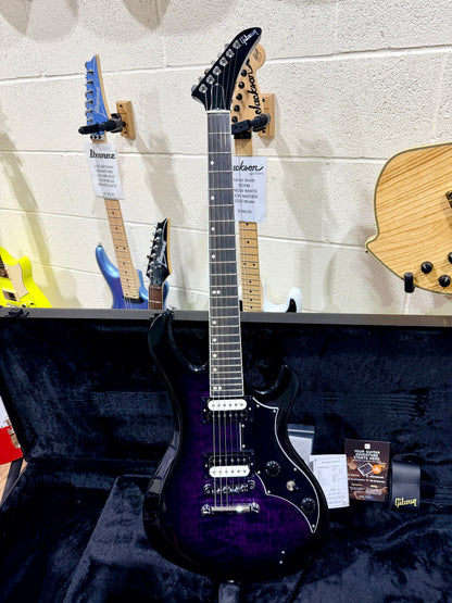 🔥NEW🔥 2025 Gibson Victory Figured Top~ Dark Purple Burst~ Hard Case & Docs!