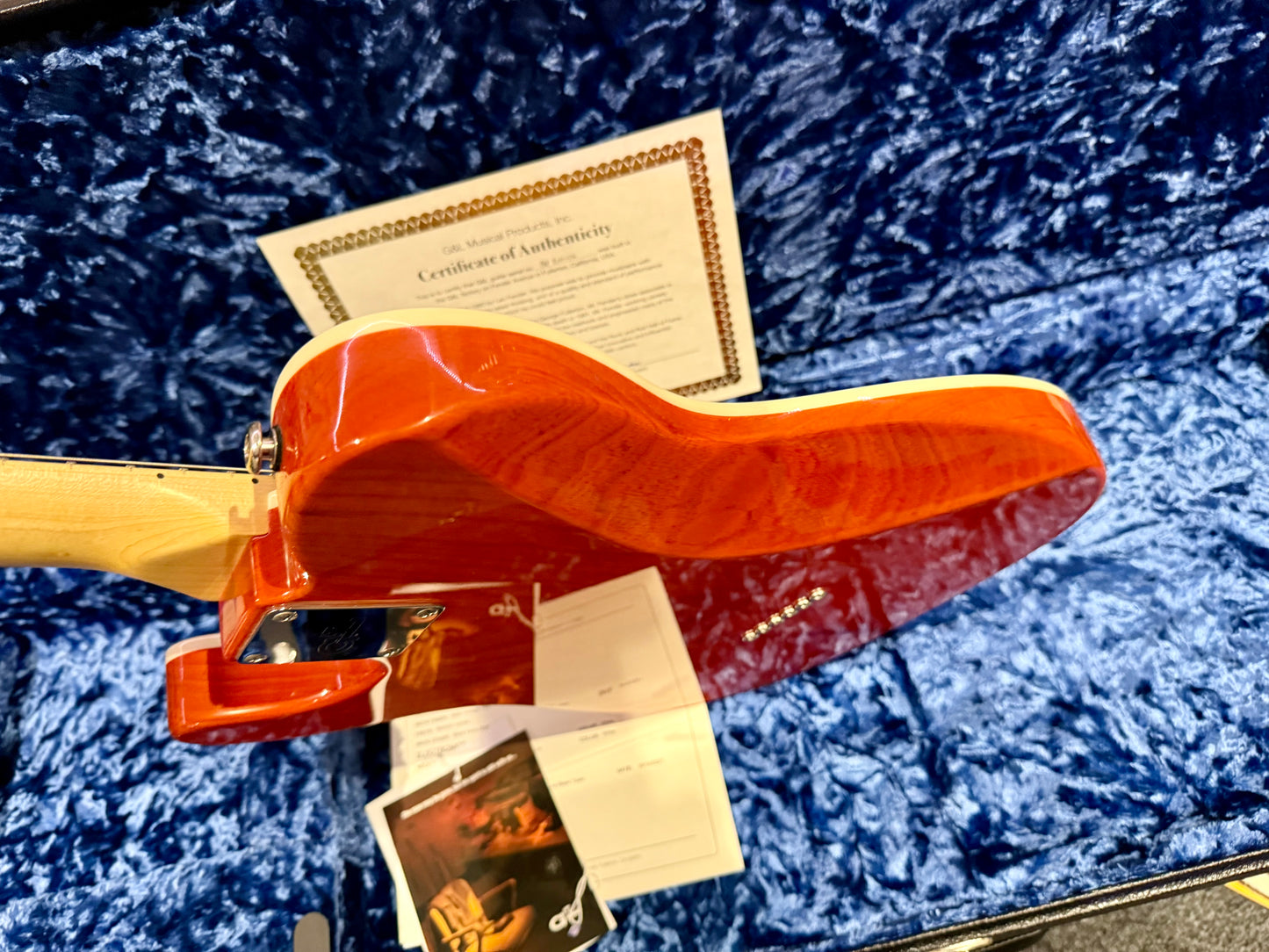 🌟FULLERTON USA🌟 G&L Asat Classic Custom~ Leo Fender~ Ltd Edition Orange~ COA!