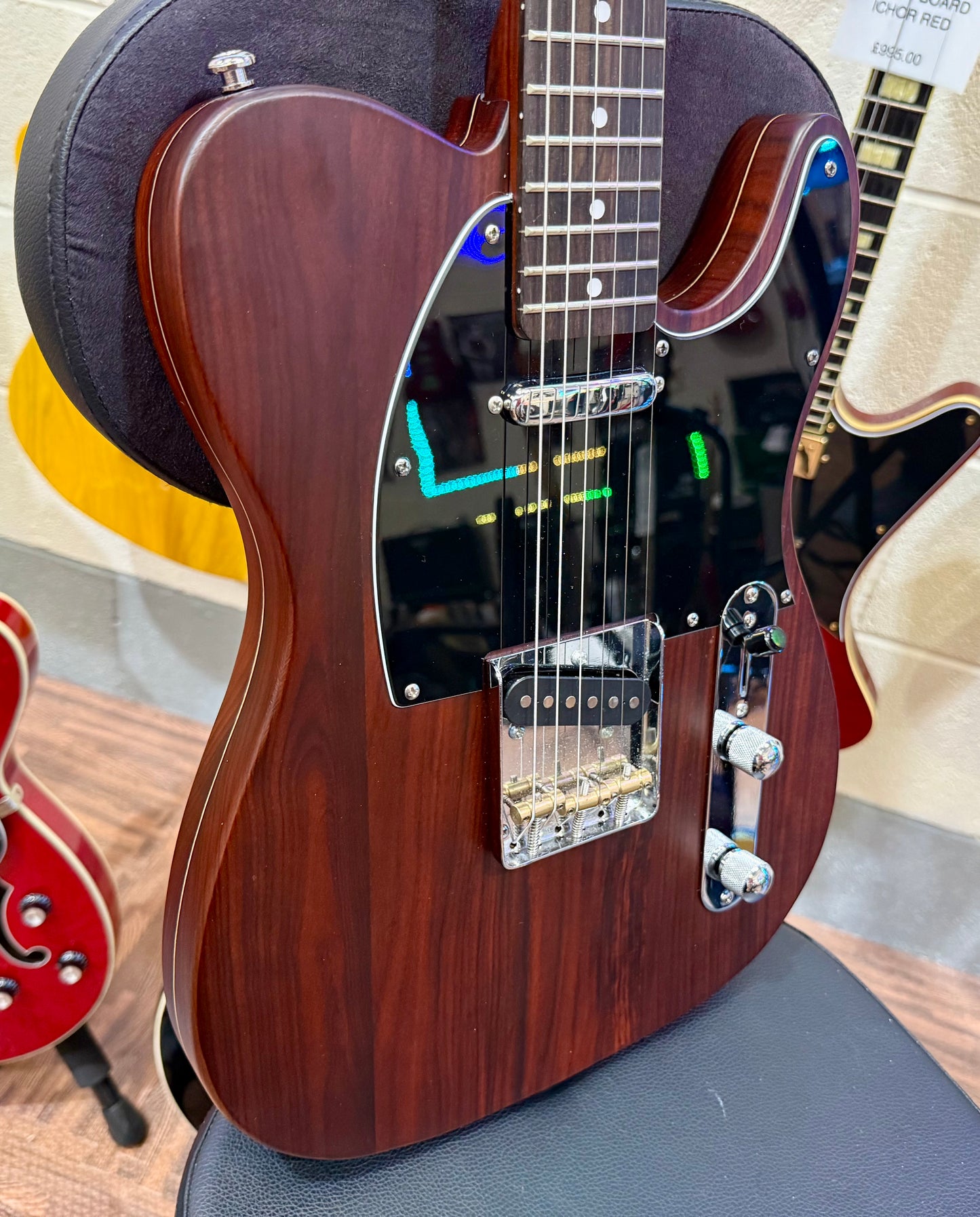 🪵 Custom Rosewood Telecaster~ George Harrison style~ REAL Rosewood~ 10lb:5 🪵
