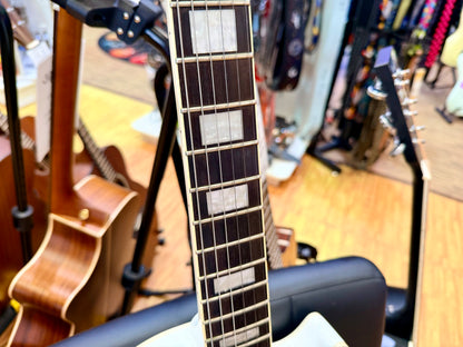 ⚡️7lb⚡️Epiphone Limited Edition Les Paul Custom Lite~ Alpine White & Gold~ 2019!