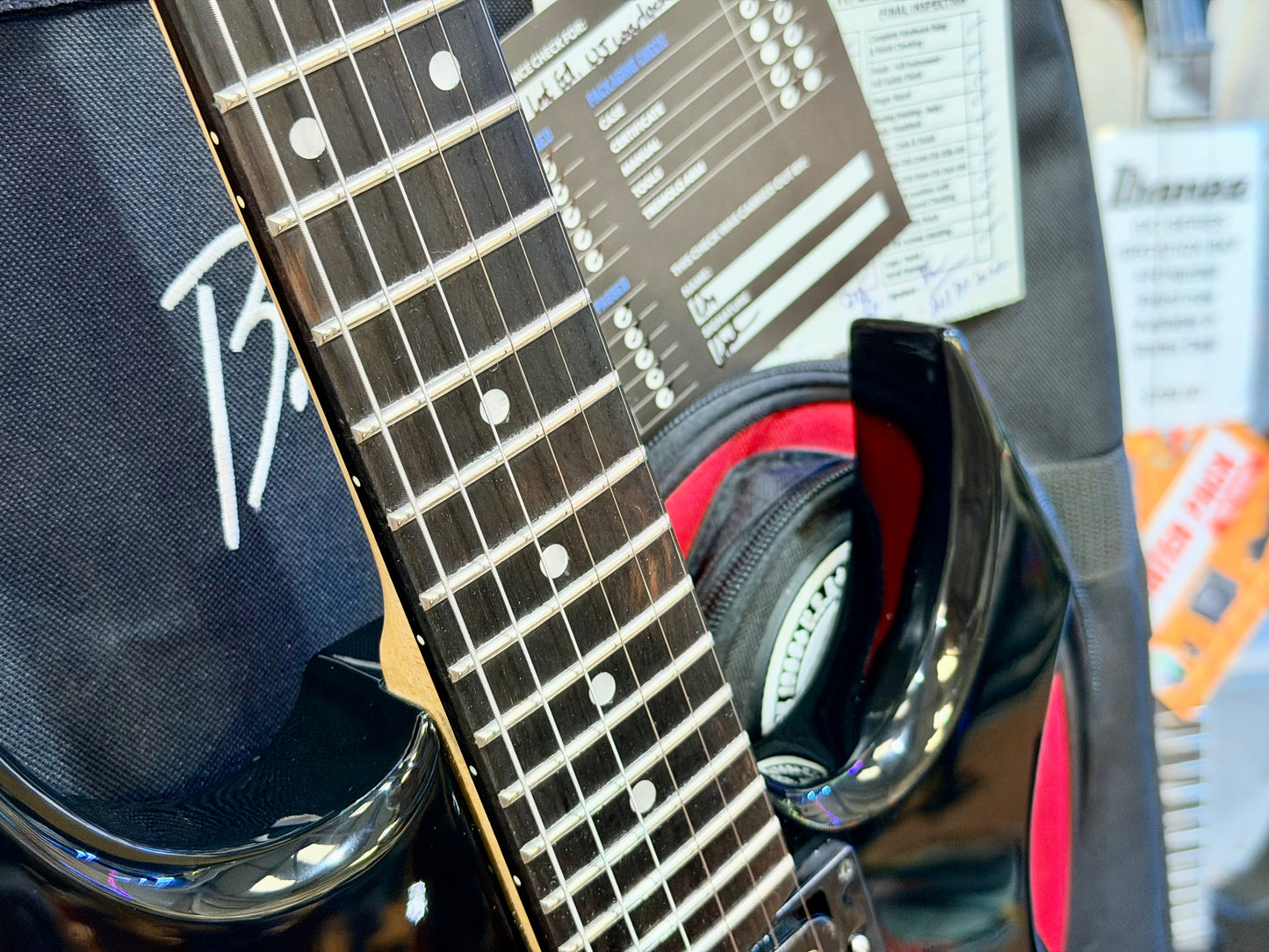 🔥868/2000🔥 BC Rich Warlock~ Stranger Things NJ Model~ Eddies ‘Hellfire’ + Bag!