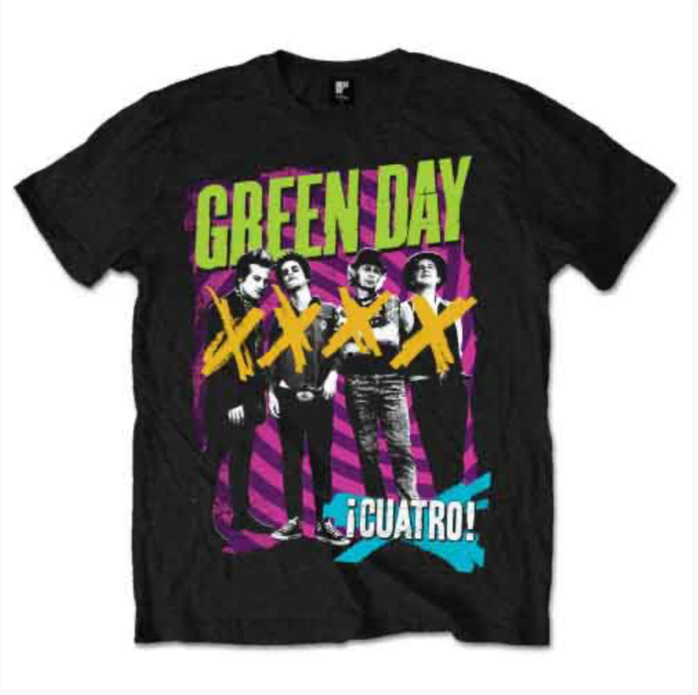 Green Day Cuatro Unisex T-Shirt~ Official Licensed Unisex Band Merchandise FREE POST