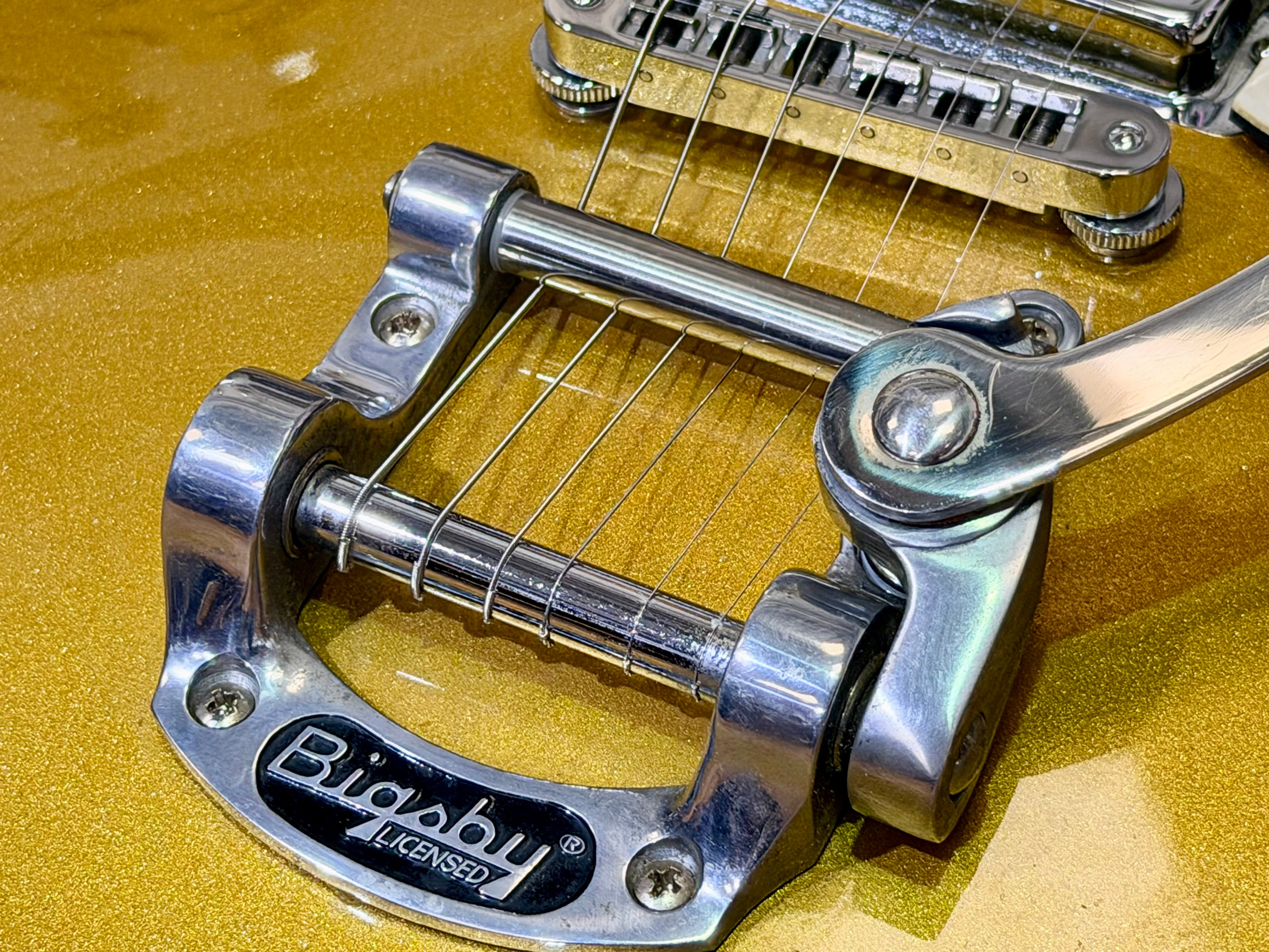 ✨2008✨ Gretsch G5235T Electromatic Pro Jet Bigsby~ Gold Sparkle Anniversary!