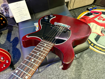 🌟2019🌟 Gibson Les Paul Junior Tribute DC Worn Cherry~ Double Cut~ Dog Ear P90!