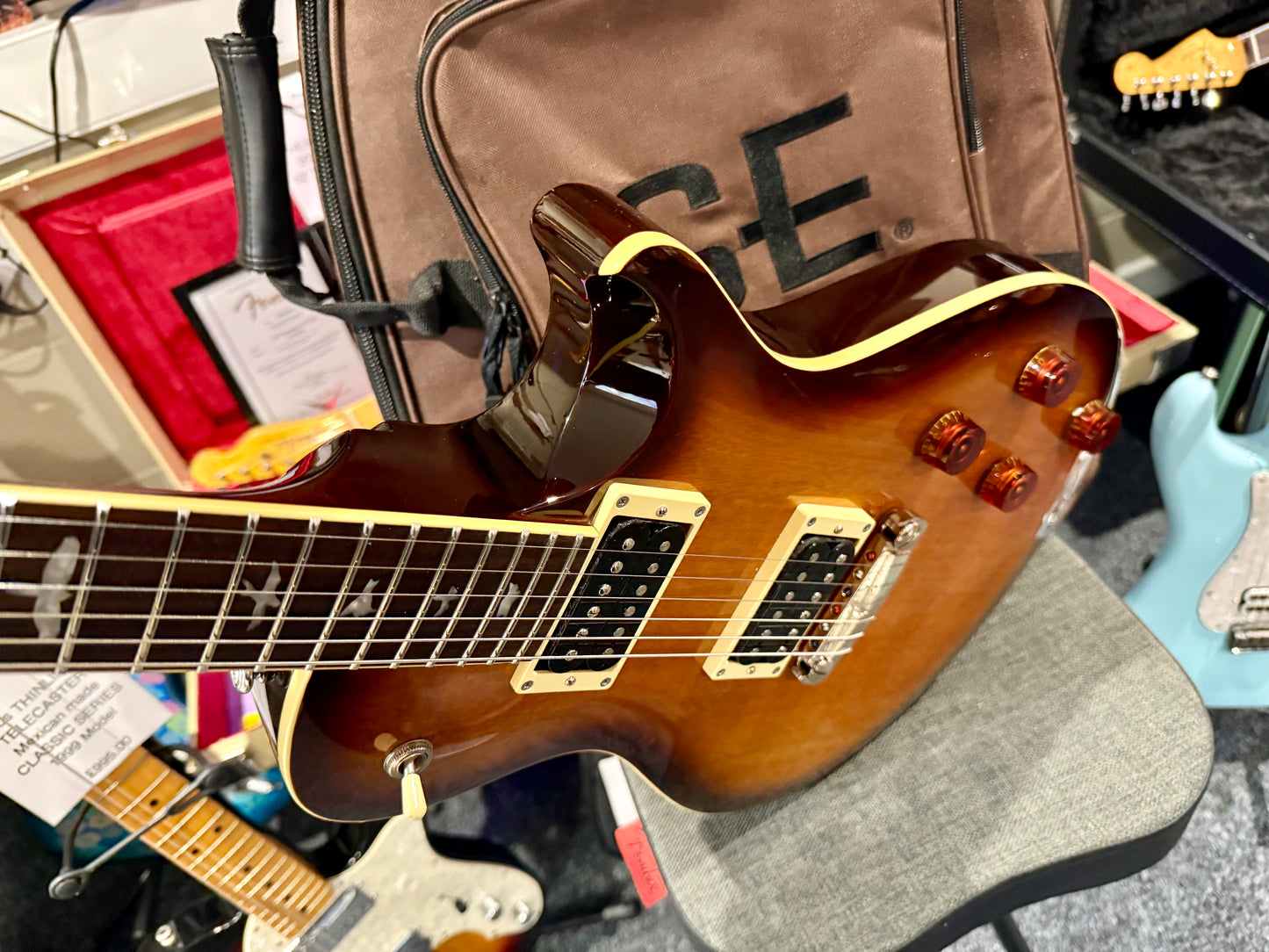 🌟2015 KOREA🌟 PRS SE 245 Single cut Electric Guitar~ Vintage Sunburst + Gig Bag