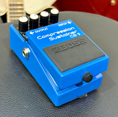🎸MINT🎸 Boss CS-3 Compression Sustainer Pedal - Black/Blue~ Guitar Effects Unit