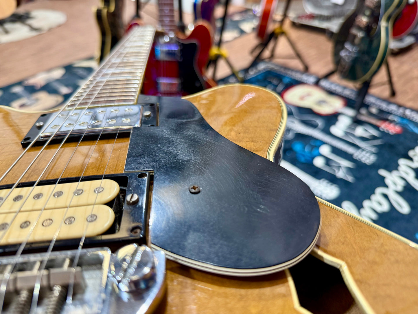 🌟 VINTAGE 1980🌟 Hofner T4ST Hollow-Body Electric Guitar~ West Germany~ Walnut!