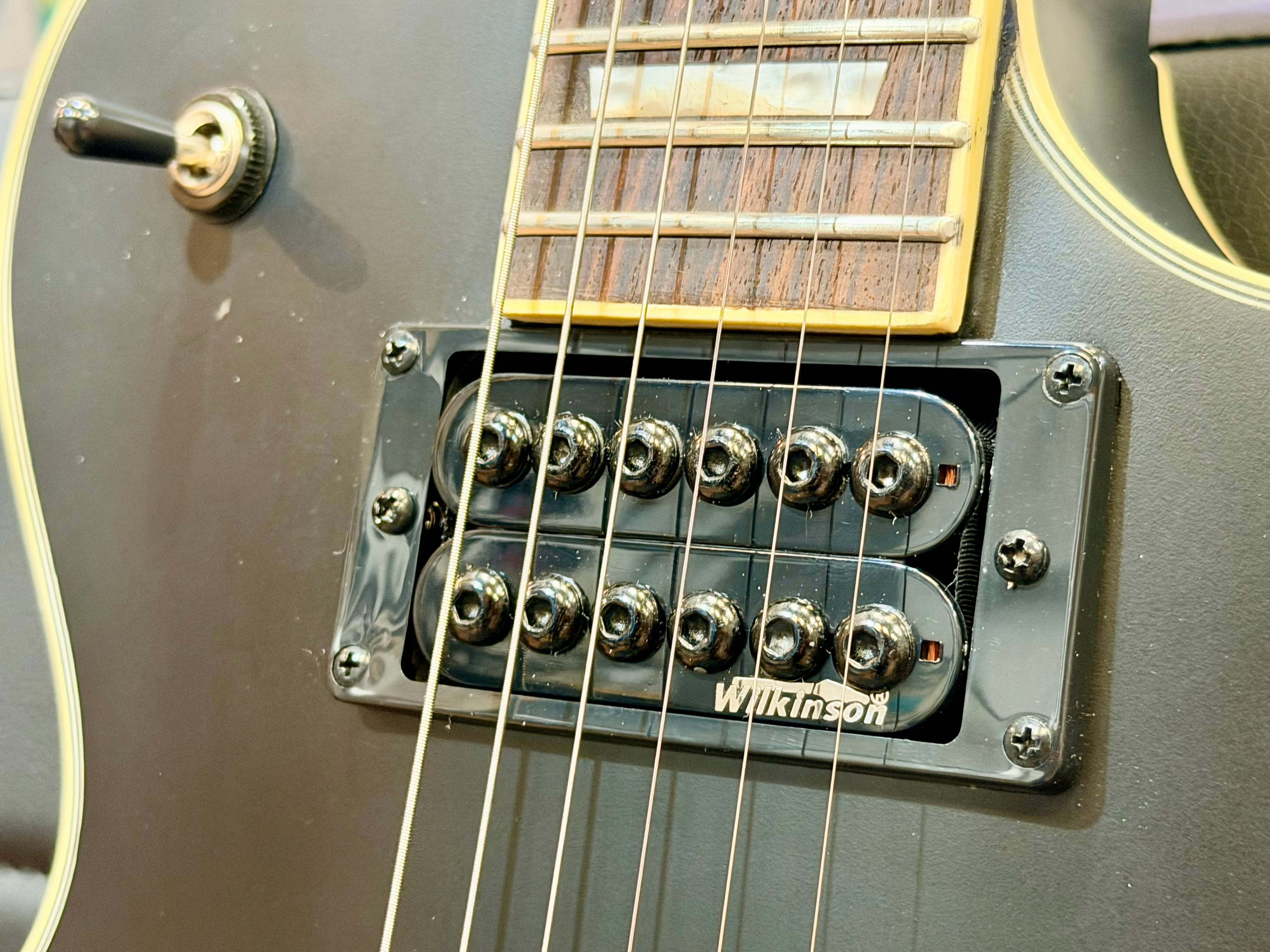 🔥B-STOCK DEAL🔥 NEW Vintage V100 VMX Electric Guitar~ Satin Black Les Paul!