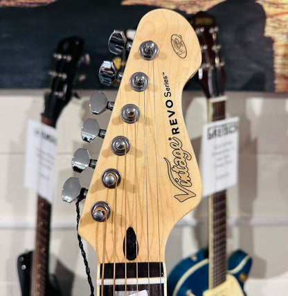 🌟BRAND NEW MODEL🌟 Vintage REVO ELEKTRA ~ Natural Silk Electro-Acoustic Guitar!