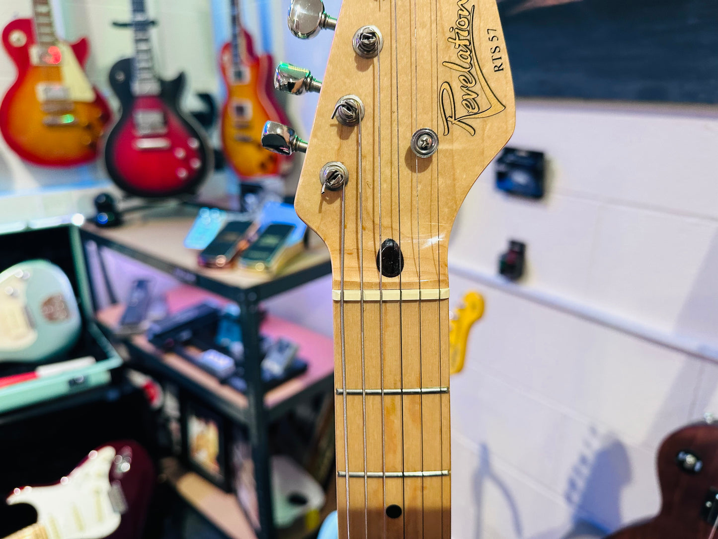 Revelation RTS 57 Stratocaster~ Alan Entwistle Strat Style Guitar~ Daphne Blue!
