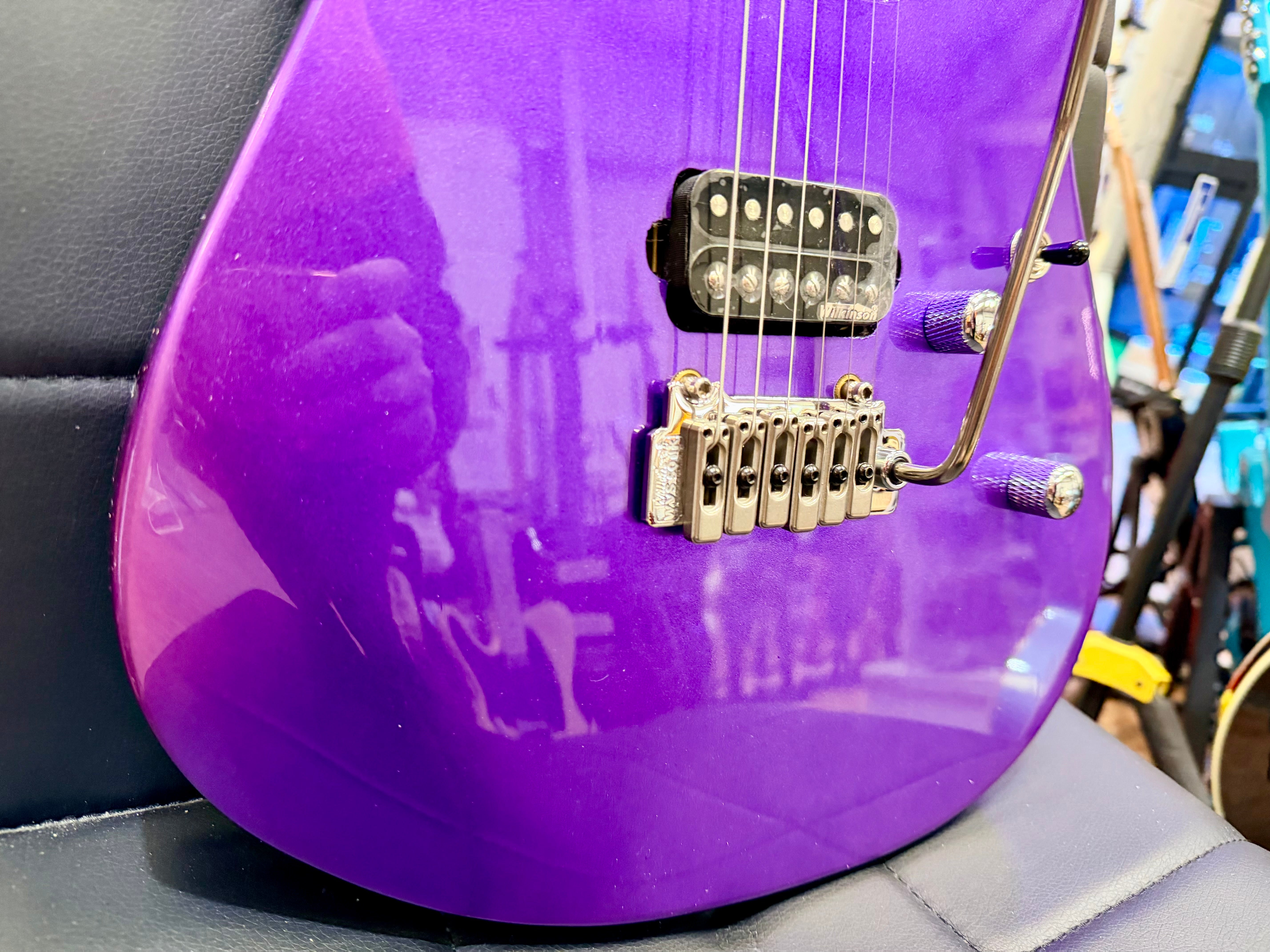 💜 B-STOCK 💜 Vintage V6M24 ReIssued Series Electric Guitar ~ Pasadena Purple!