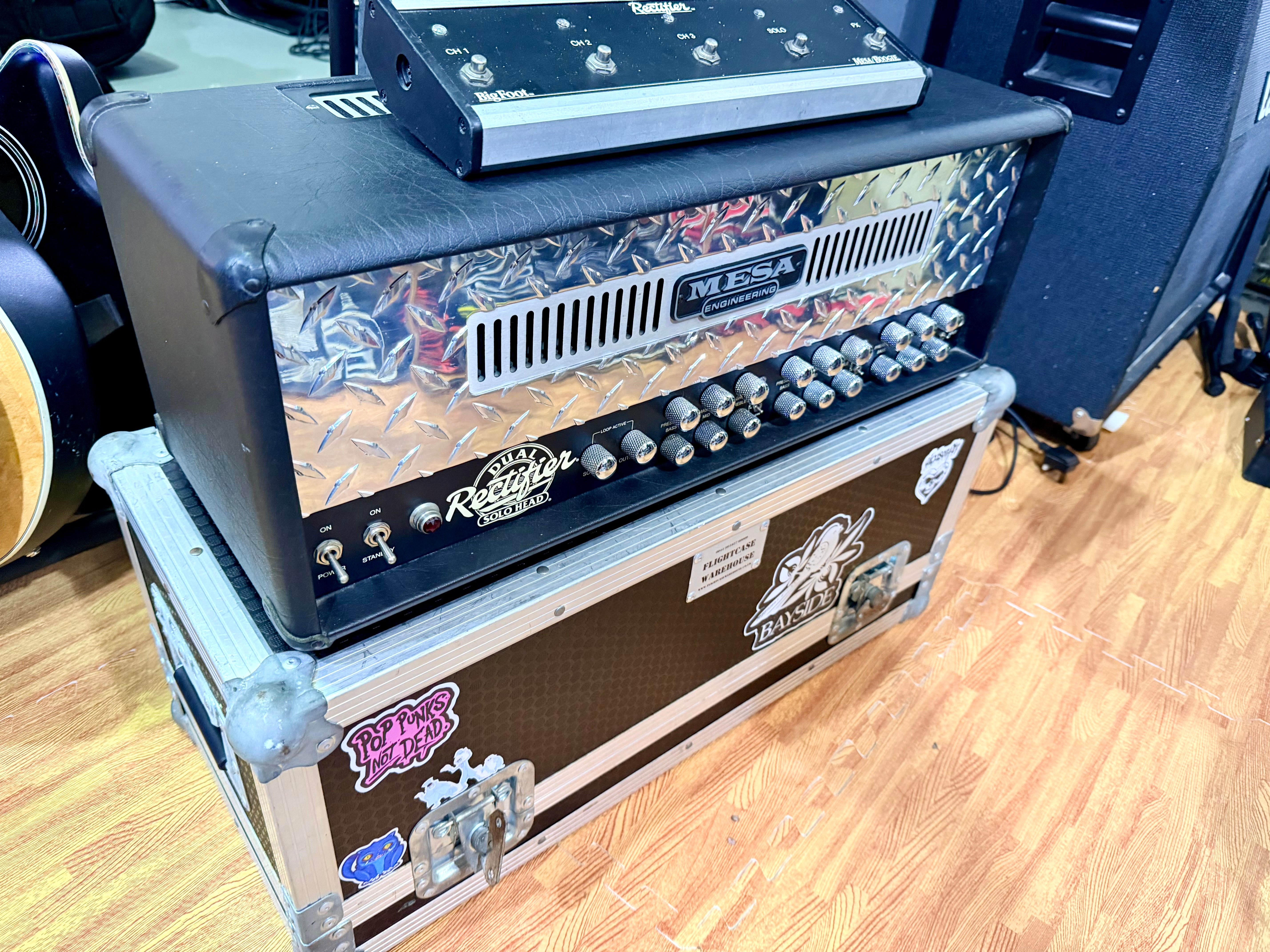 🔥 Mesa Boogie Dual Rectifier Solo Head Amplifier 100W Valve Amp + Case 🔥