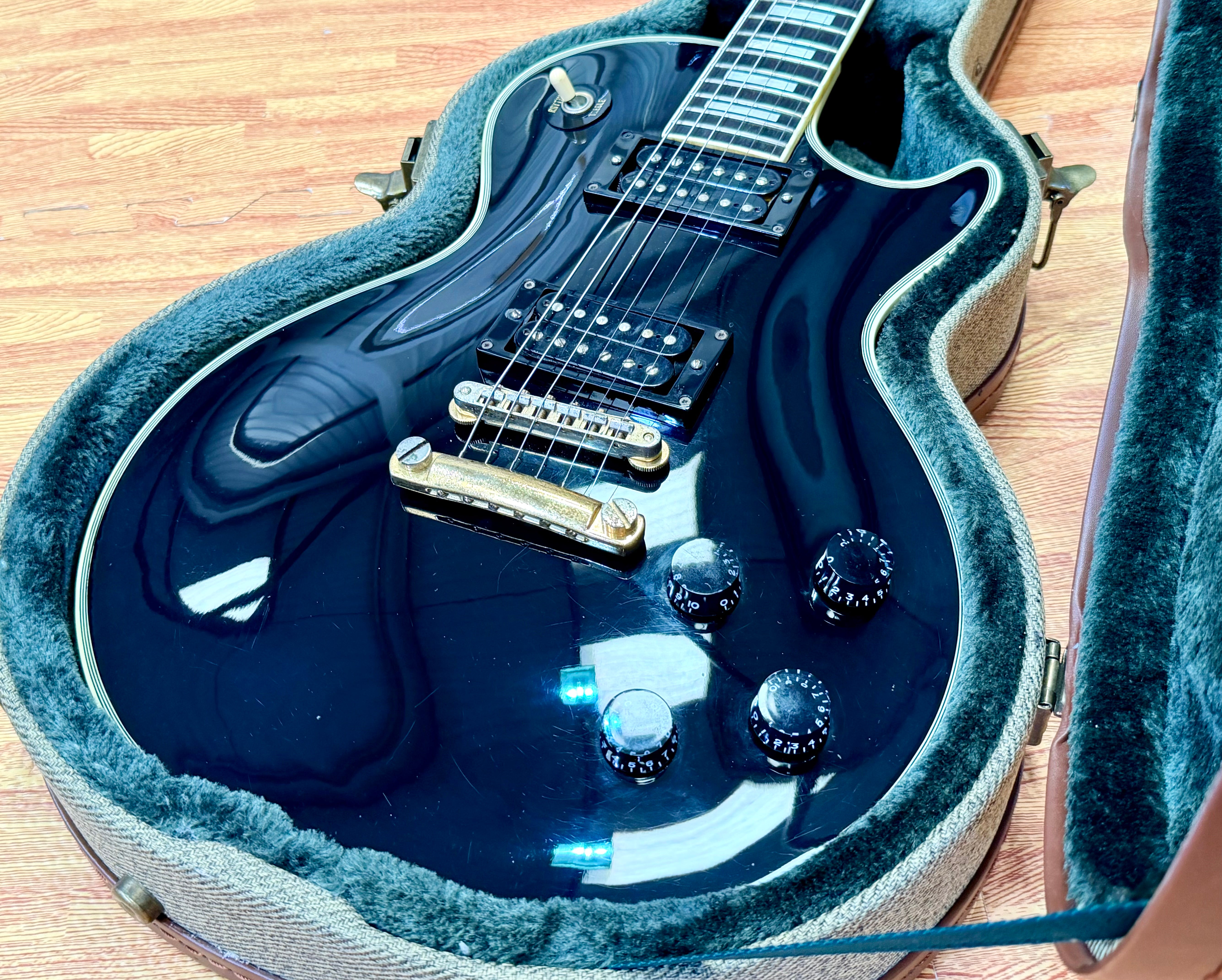 🇯🇵 1982 🇯🇵 Greco EGC68-50 Mint Collection Les Paul Custom~ Ebony~ Japan Import