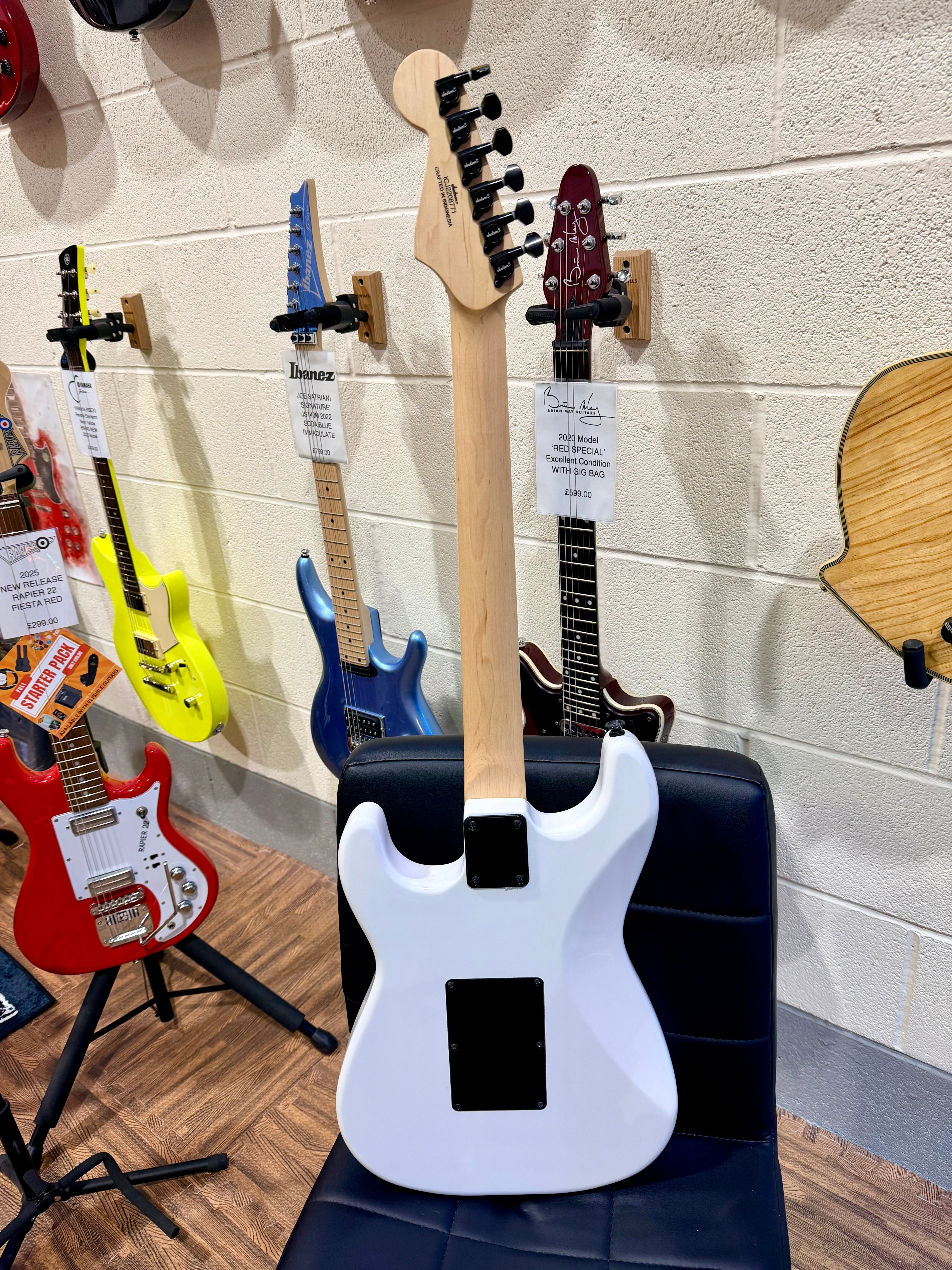 🔥2022🔥 Jackson Adrian Smith SDXM~ Maple~ Snow White~ Iron Maiden Signature!