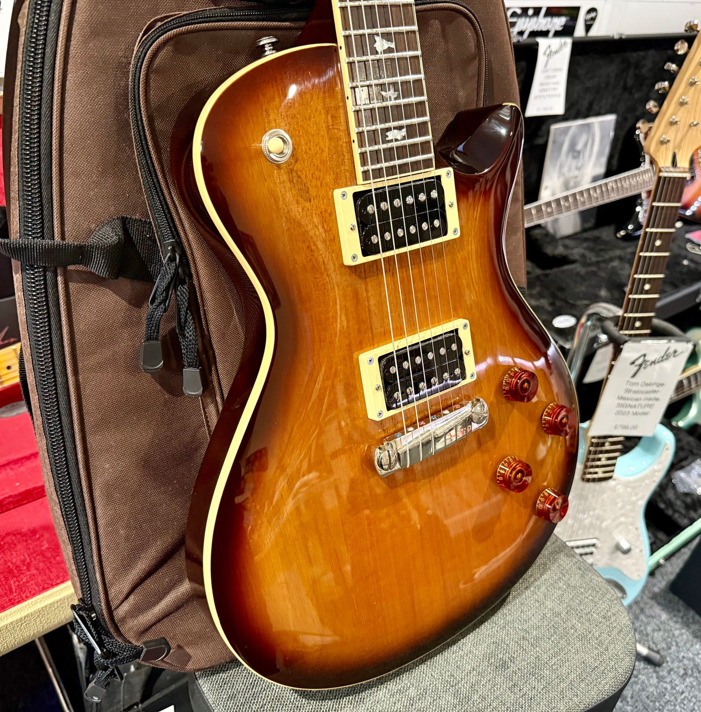 🌟2015 KOREA🌟 PRS SE 245 Single cut Electric Guitar~ Vintage Sunburst + Gig Bag