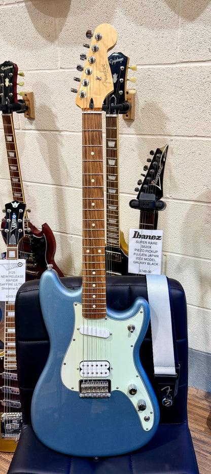 🌟2022 MINT🌟 Fender Player Duo Sonic HS~ Ice Blue Metallic~ Pau Ferro~ Mexican!