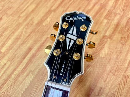 ✨2003✨ Epiphone Les Paul Custom~ Ebony~ Unsung Korea~ Black & Gold~ Cherished!