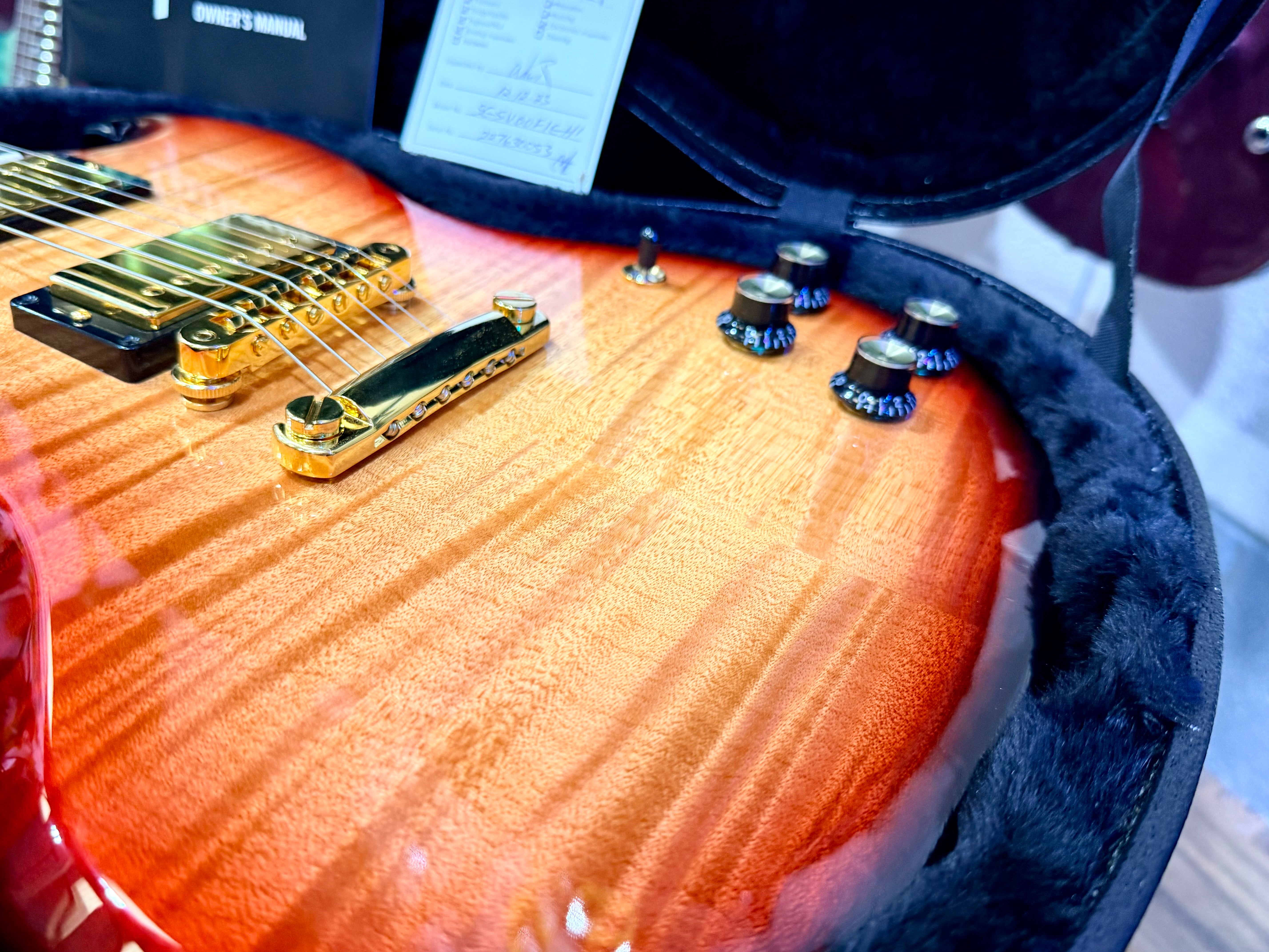 🔥MINT🔥 Gibson SG Supreme In Fireburst~ AAA Figured Top~ Gold Hardware 2023 USA!